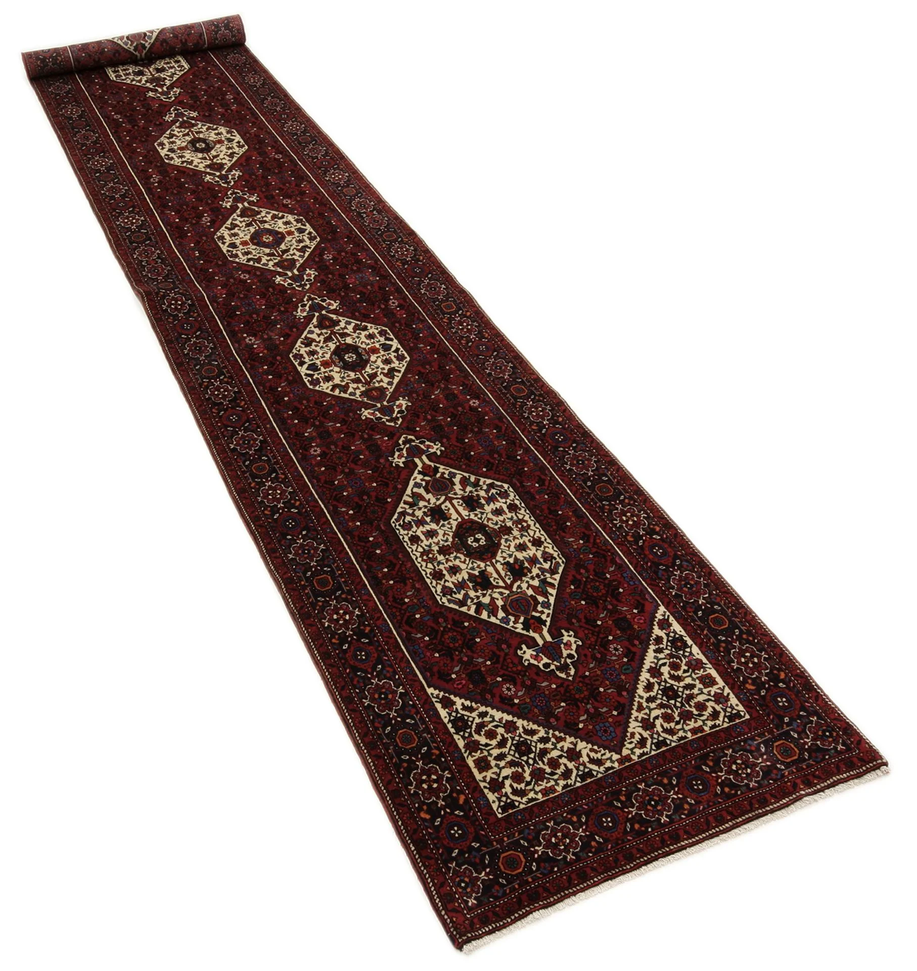 perserteppich-gholtogh-93-x-480-cm-schurwolle-handgeknupft-laufer-1 Hand-Knotted Wool Persian Rug, 93 × 480 cm