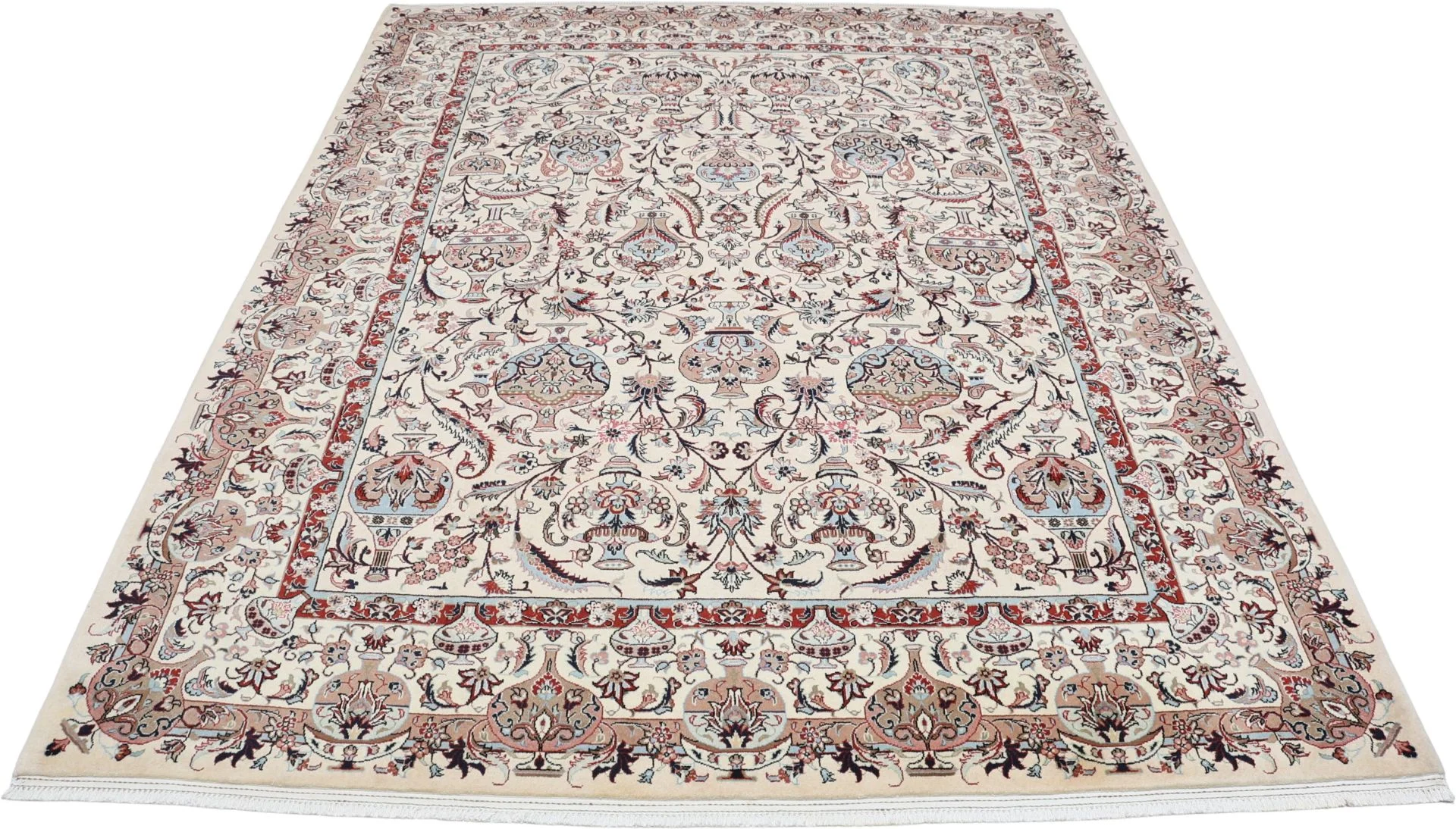Hand-Knotted Wool Kashmar Persian Rug, 220 × 290 cm