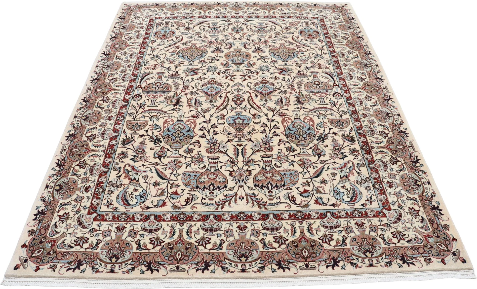 Hand-Knotted Wool Kashmar Persian Rug, 220 × 290 cm