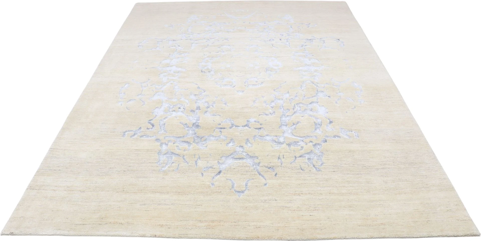 Hand-Knotted Wool Loribaft Indian Rug, 241 × 337 cm