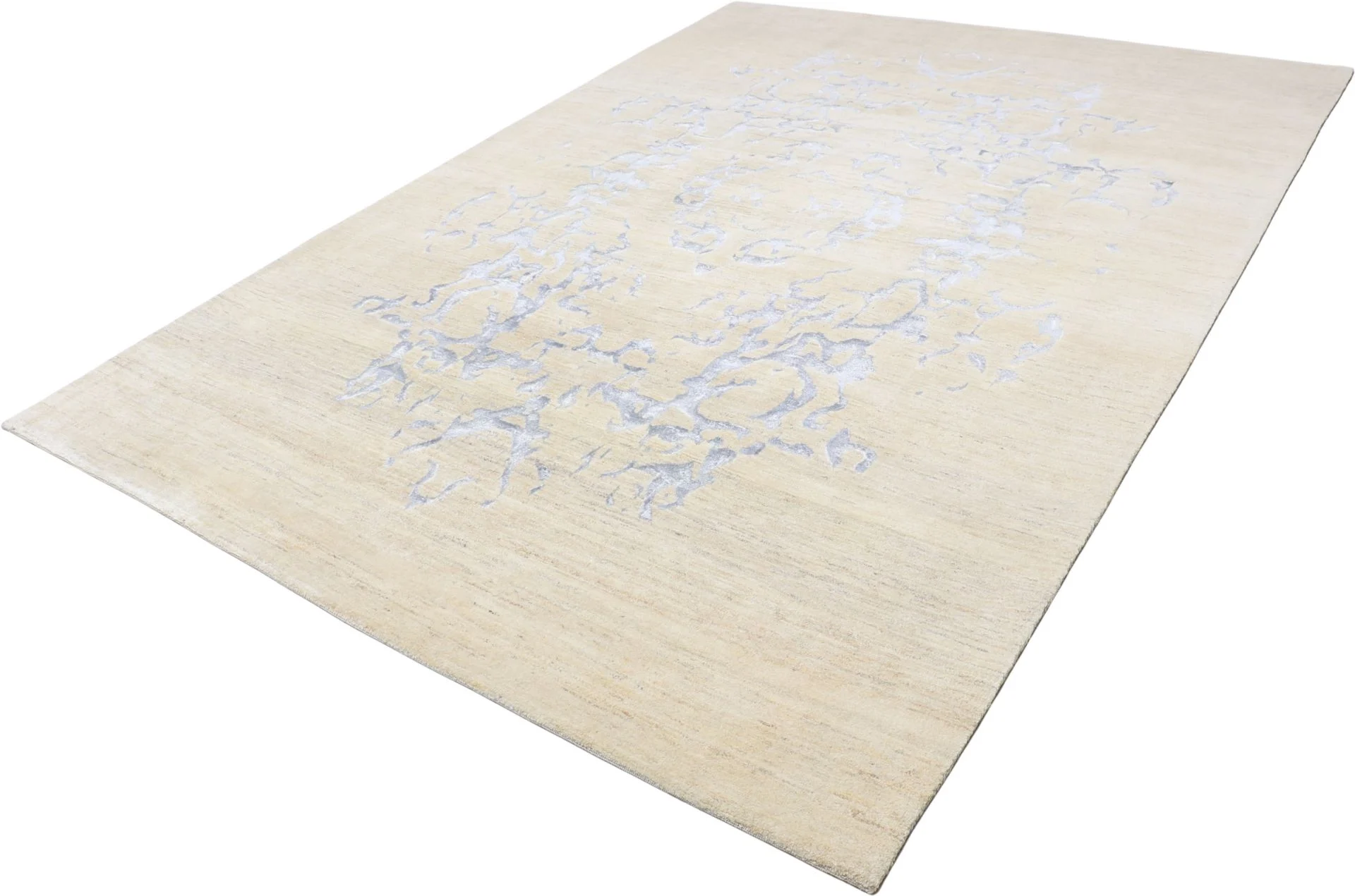 Hand-Knotted Wool Loribaft Indian Rug, 241 × 337 cm