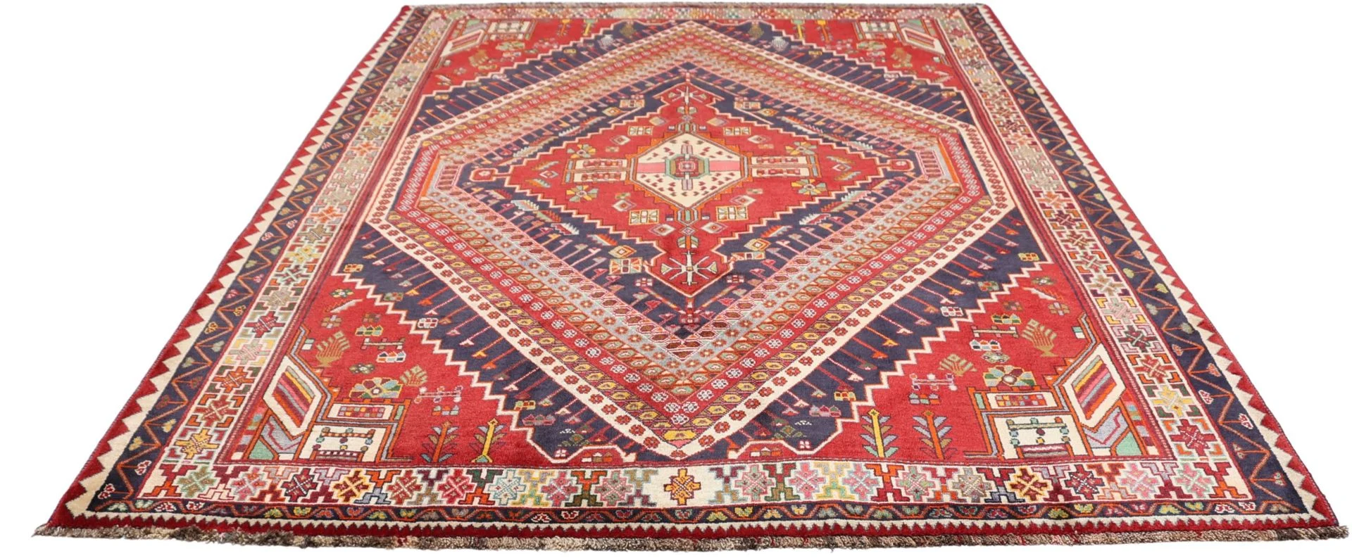 perserteppich-gashghai-186-x-268-cm-schurwolle-handgeknupft-1 Hand-Knotted Wool Qashqai Persian Rug, 186 × 268 cm