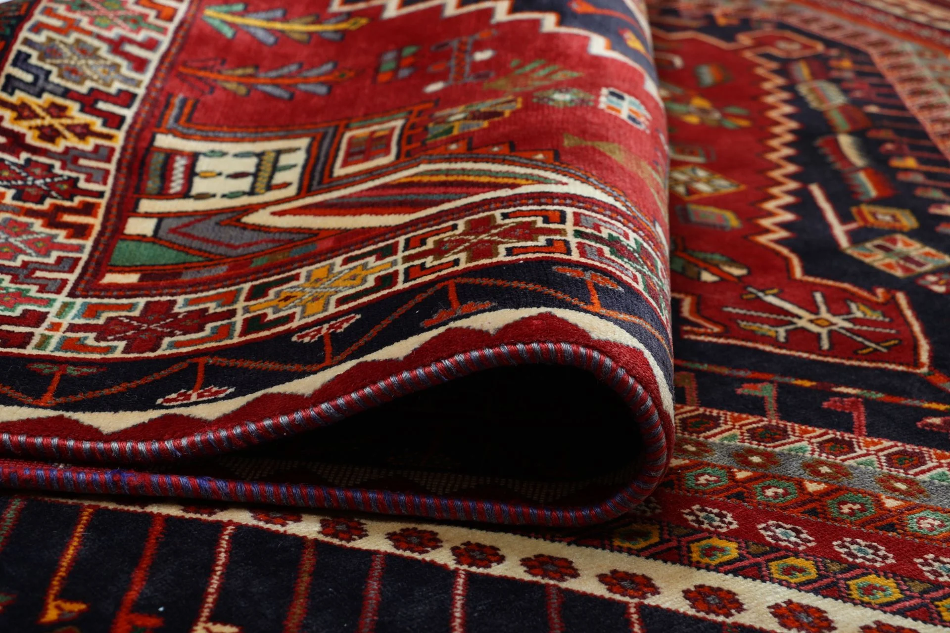 perserteppich-gashghai-186-x-268-cm-schurwolle-handgeknupft-9 Hand-Knotted Wool Qashqai Persian Rug, 186 × 268 cm