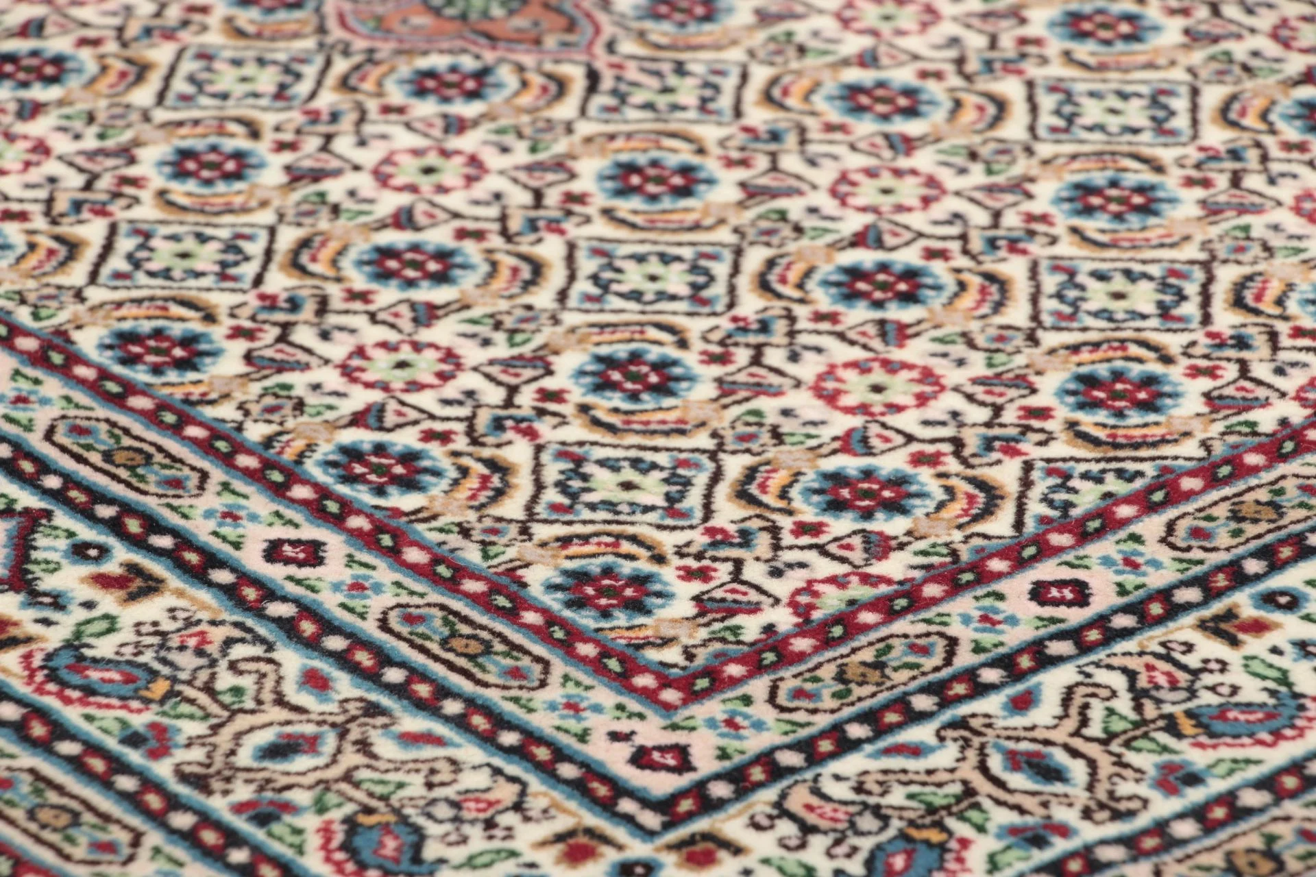 perserteppich-moud-80-x-295-cm-schurwolle-handgeknupft-floral-6 Hand-Knotted Wool Moud Persian Rug, 80 × 295 cm