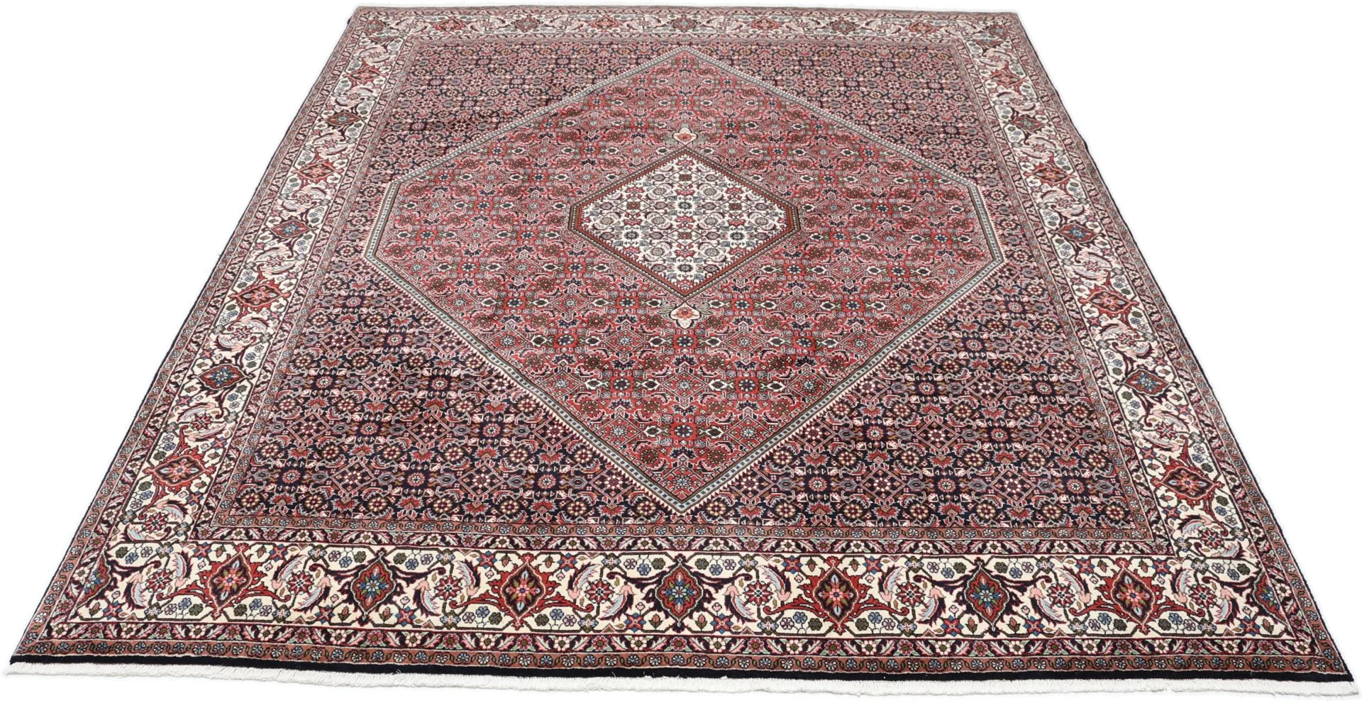 Hand-Knotted Wool Bijar Persian Rug, 248 × 300 cm