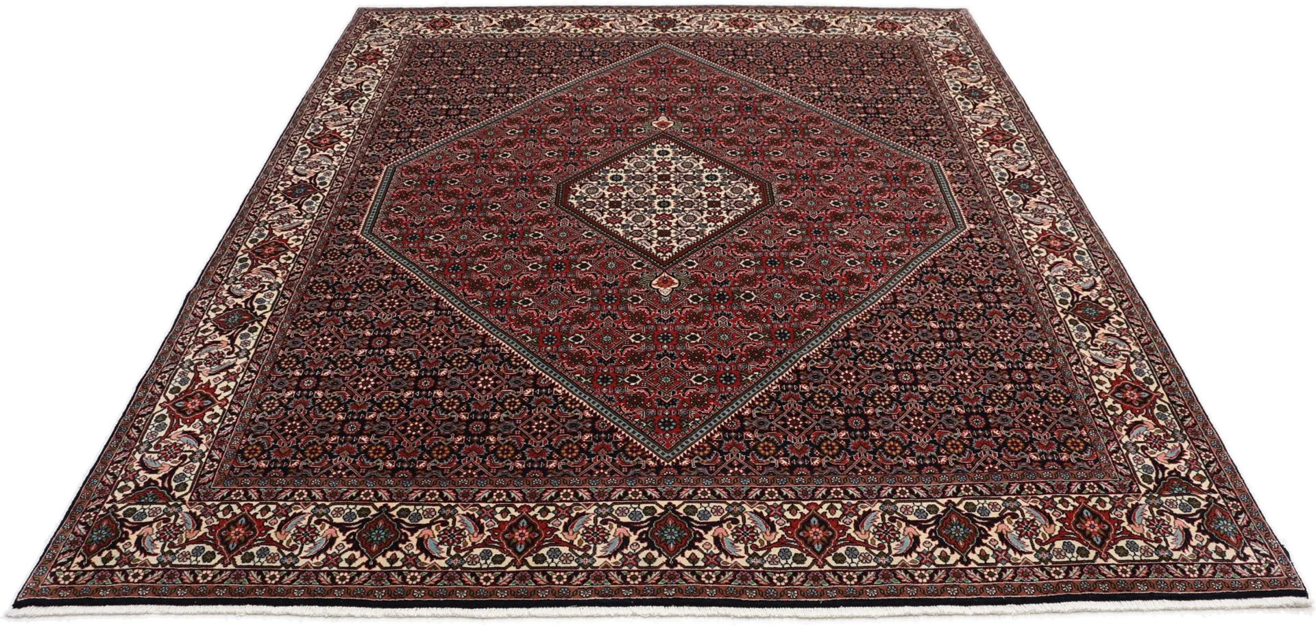 Hand-Knotted Wool Bijar Persian Rug, 248 × 300 cm