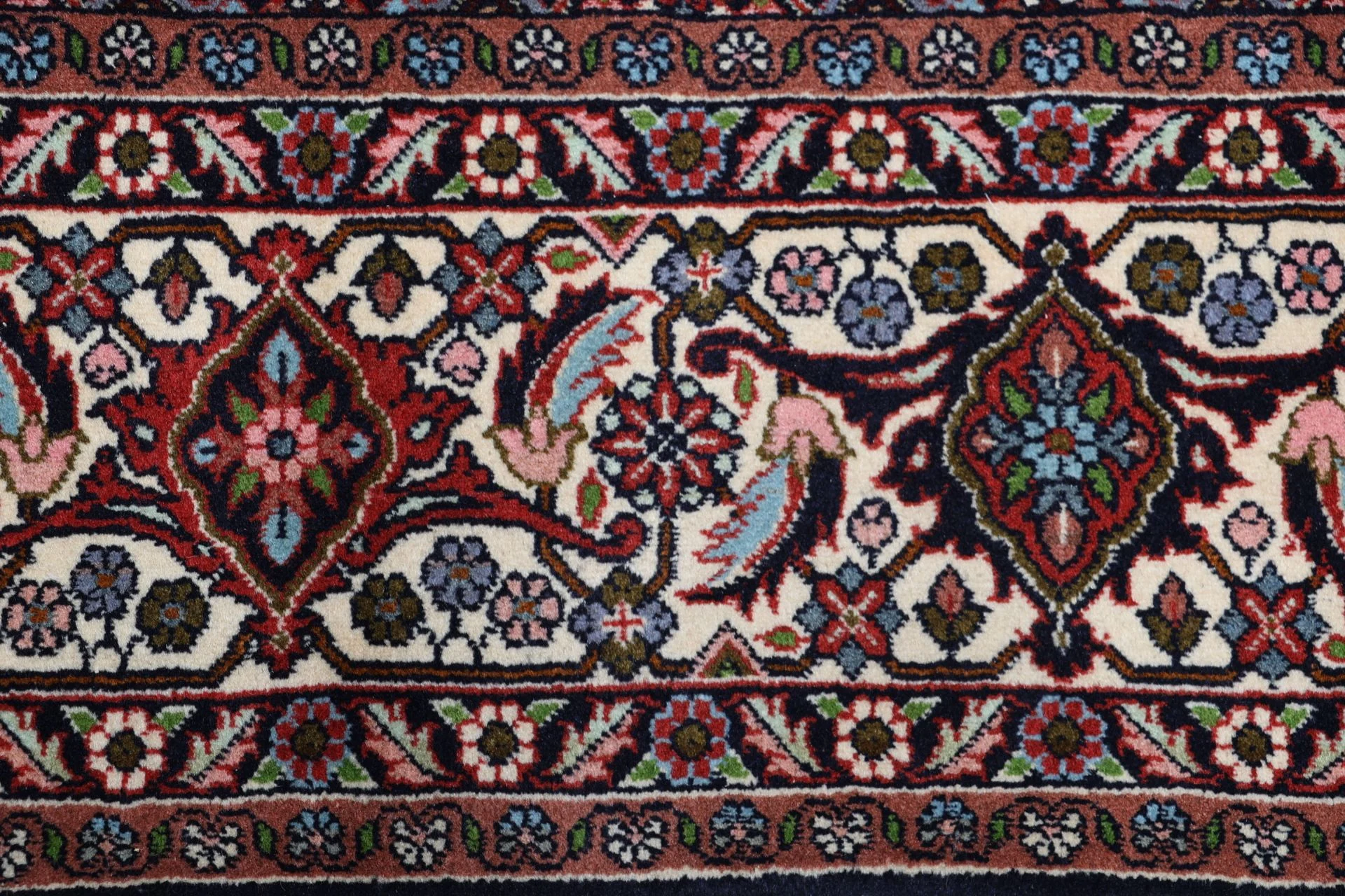 Hand-Knotted Wool Bijar Persian Rug, 248 × 300 cm