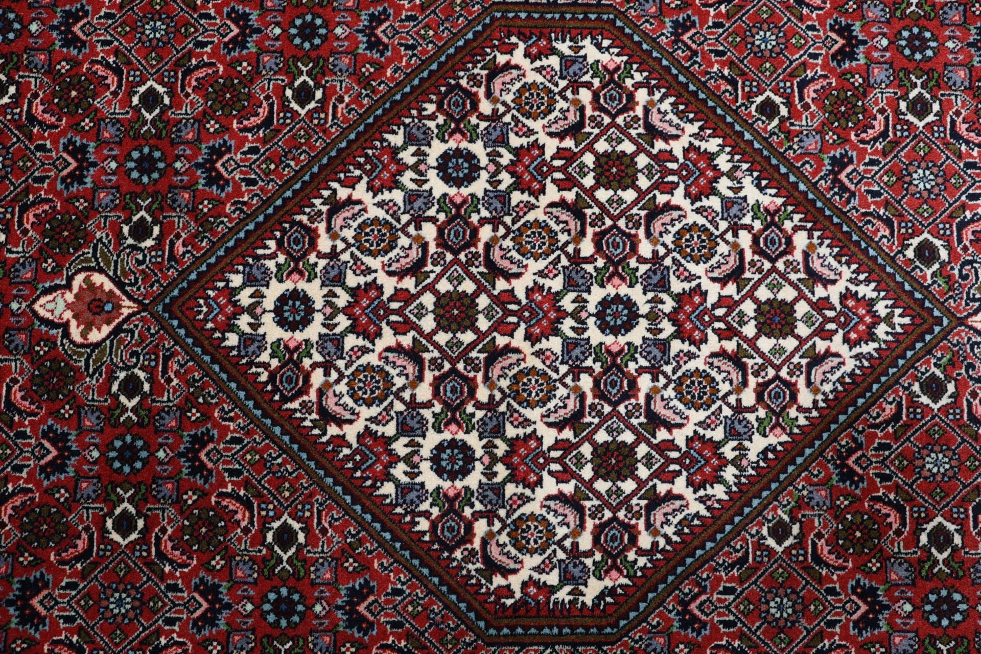 Hand-Knotted Wool Bijar Persian Rug, 248 × 300 cm