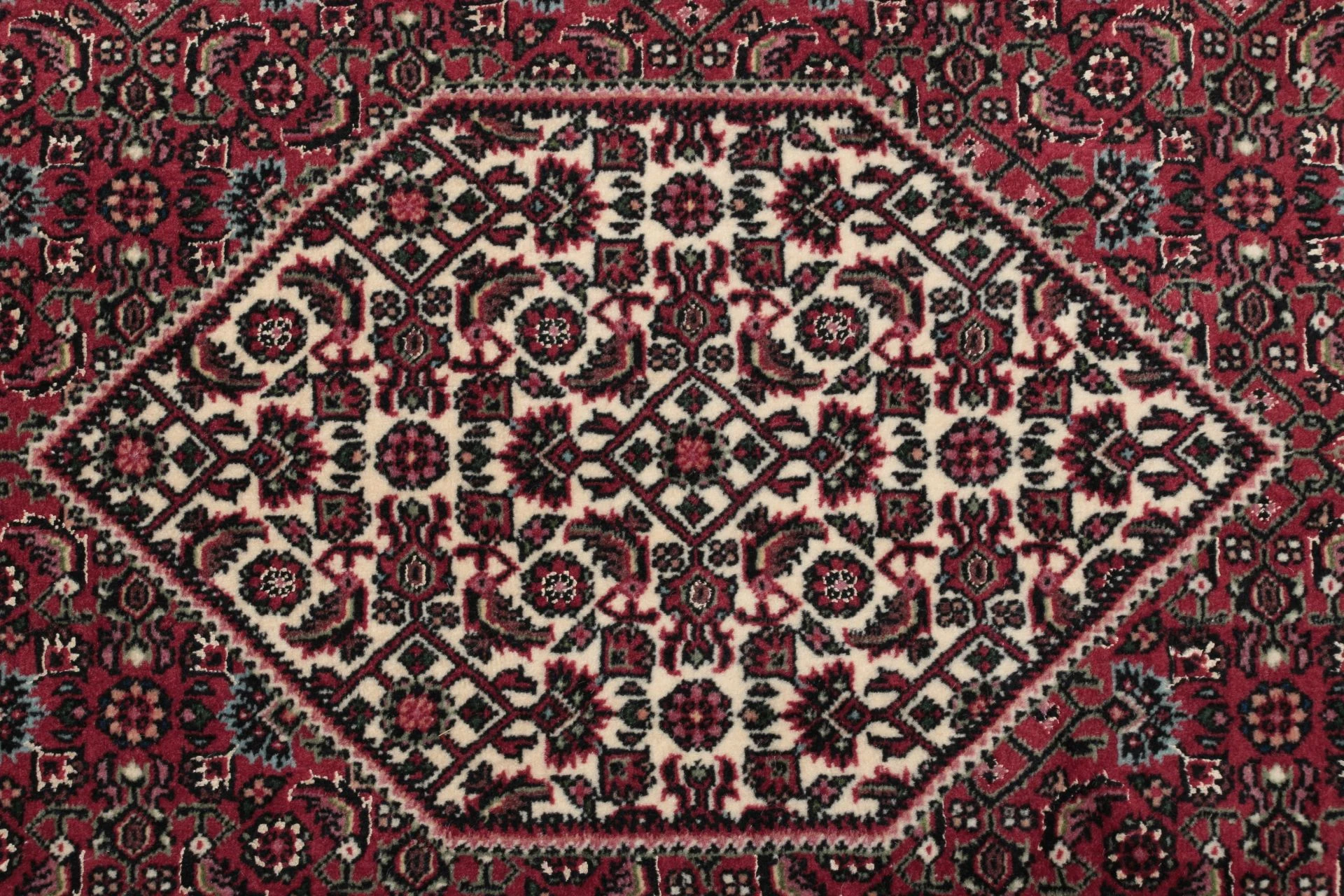 Hand-Knotted Wool & Silk Bijar Persian Rug, 80 × 302 cm