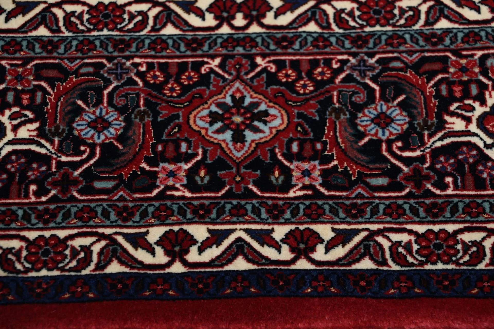 Hand-Knotted Wool Bijar Persian Rug, 206 × 210 cm