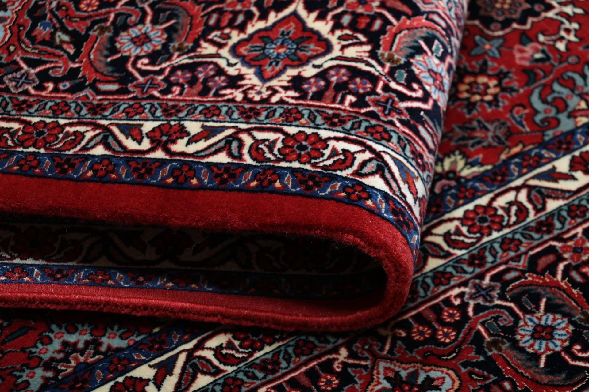 Hand-Knotted Wool Bijar Persian Rug, 206 × 210 cm