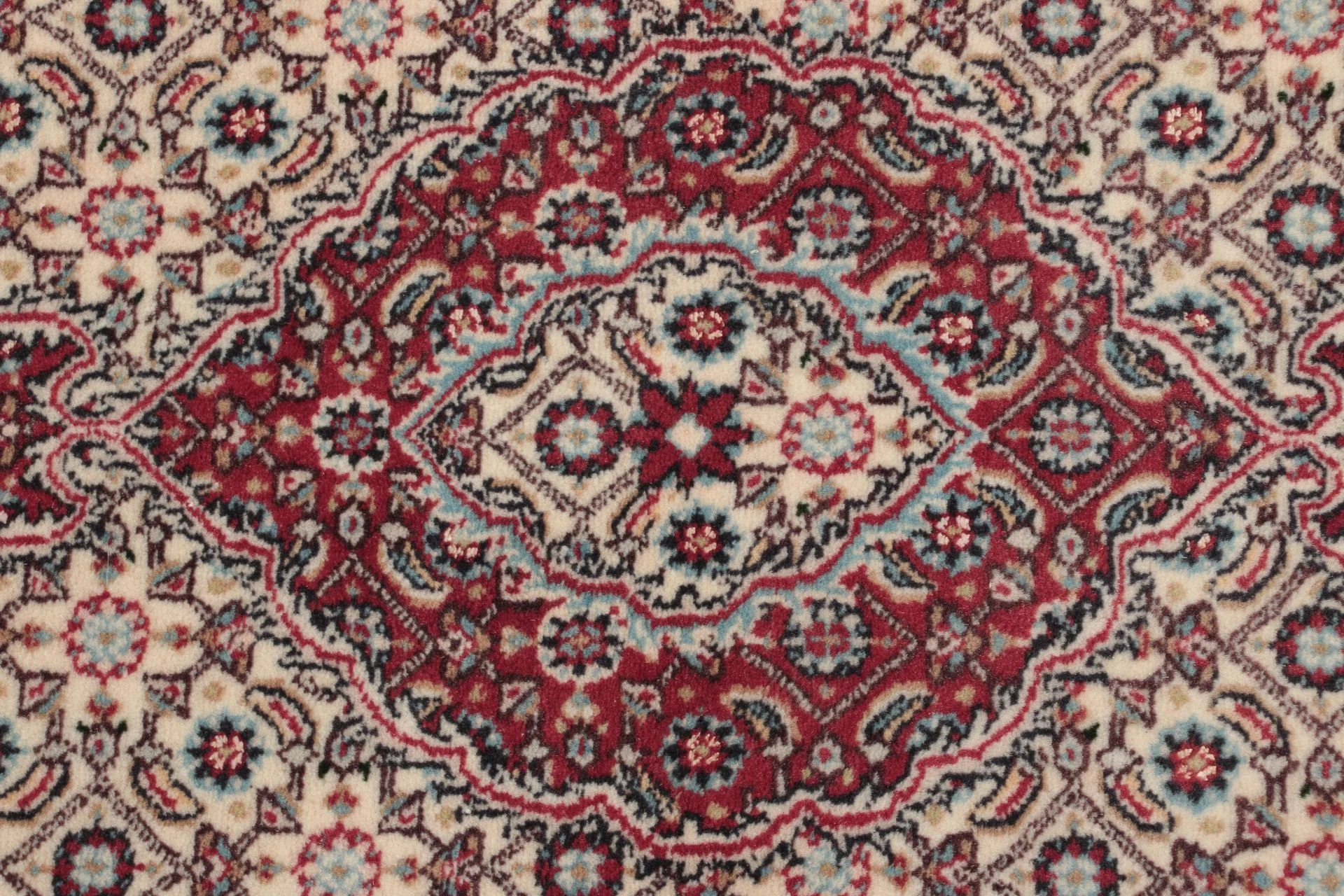 Hand-Knotted Wool Moud Persian Rug, 78 × 390 cm