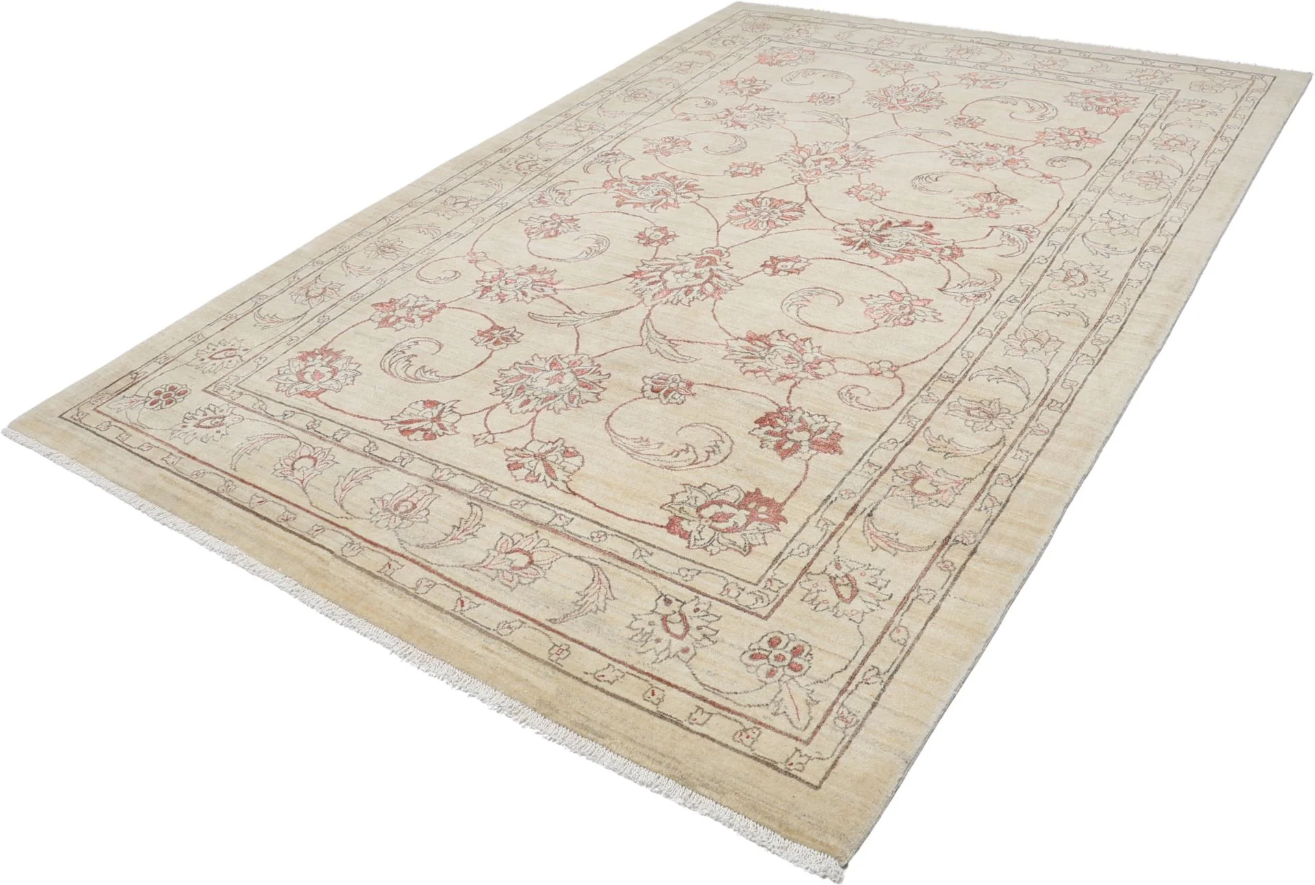 Hand-Knotted Wool Loribaft Persian Rug, 205 × 300 cm