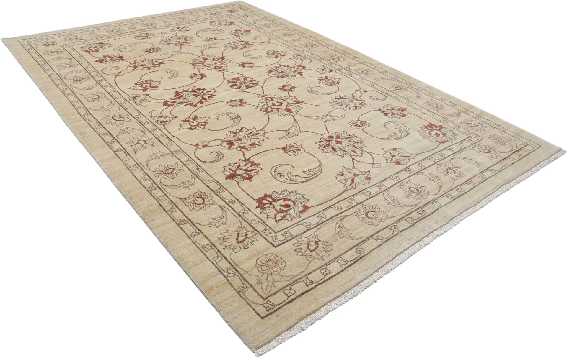 Hand-Knotted Wool Loribaft Persian Rug, 205 × 300 cm