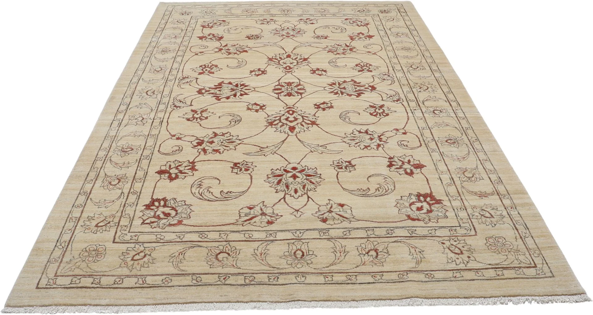 Hand-Knotted Wool Loribaft Persian Rug, 205 × 300 cm