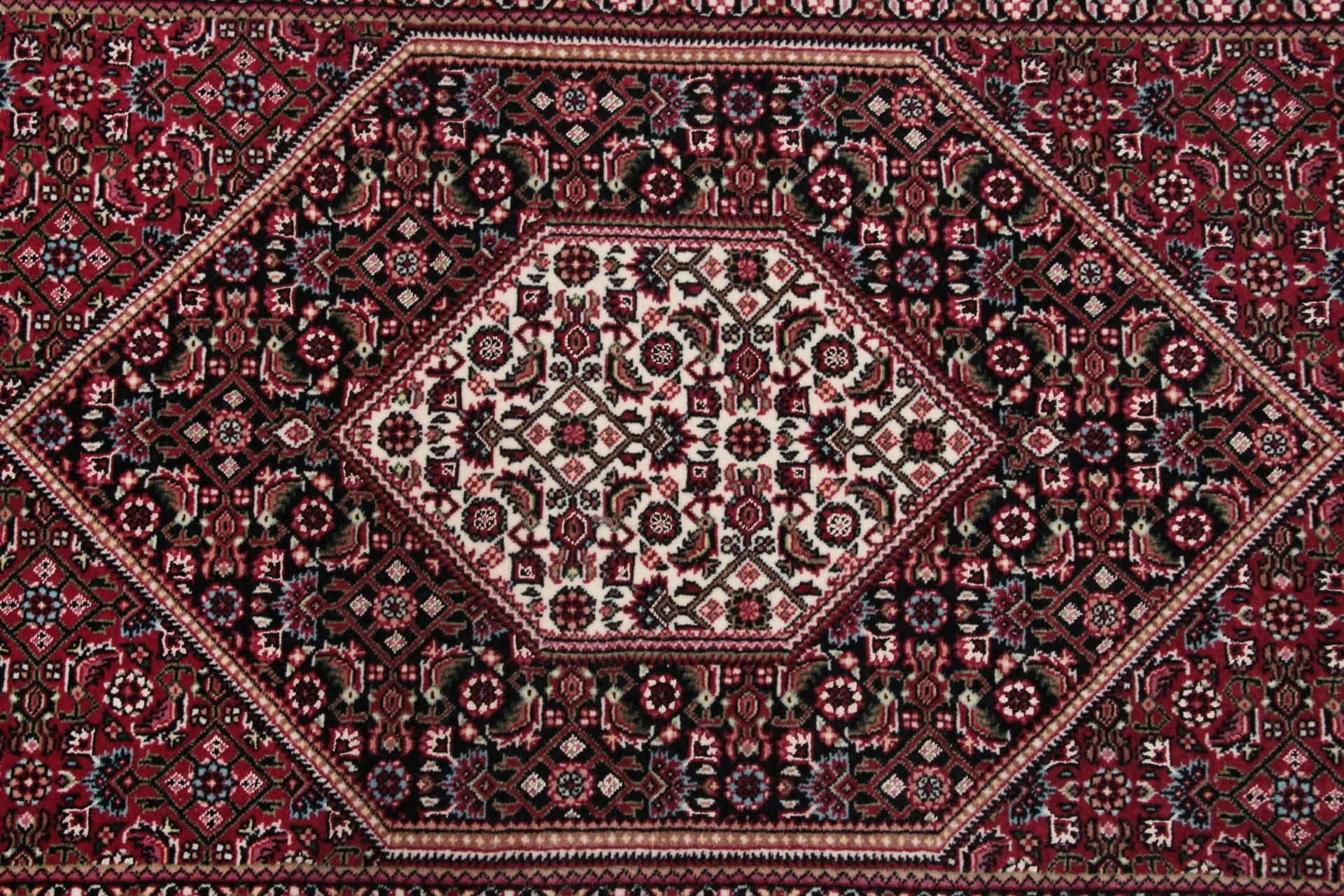 Bijar Persian Rug — hand-knotted, 88 × 300 cm, Wool & Silk
