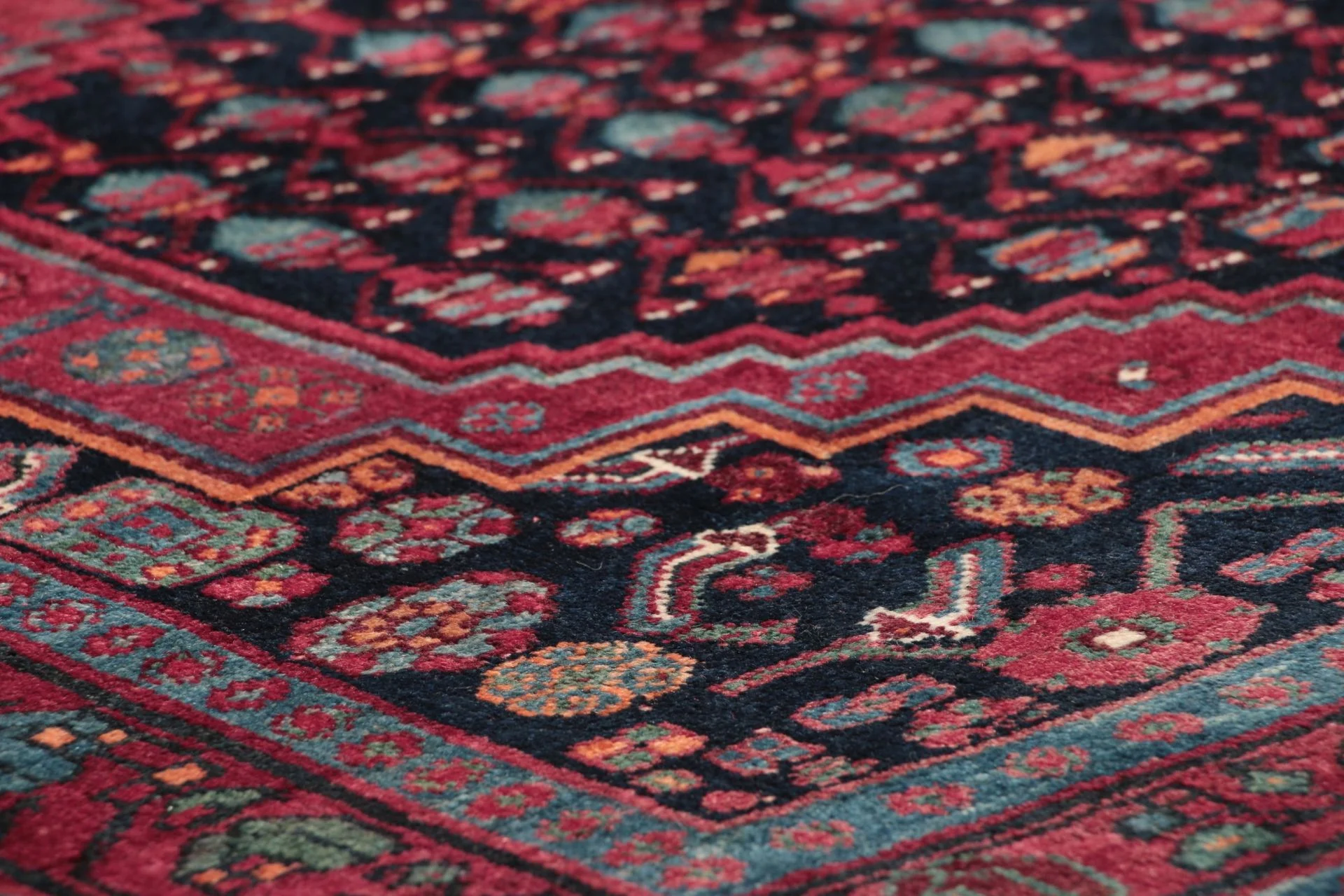 Bijar Persian Rug — hand-knotted, 125 × 320 cm, Wool