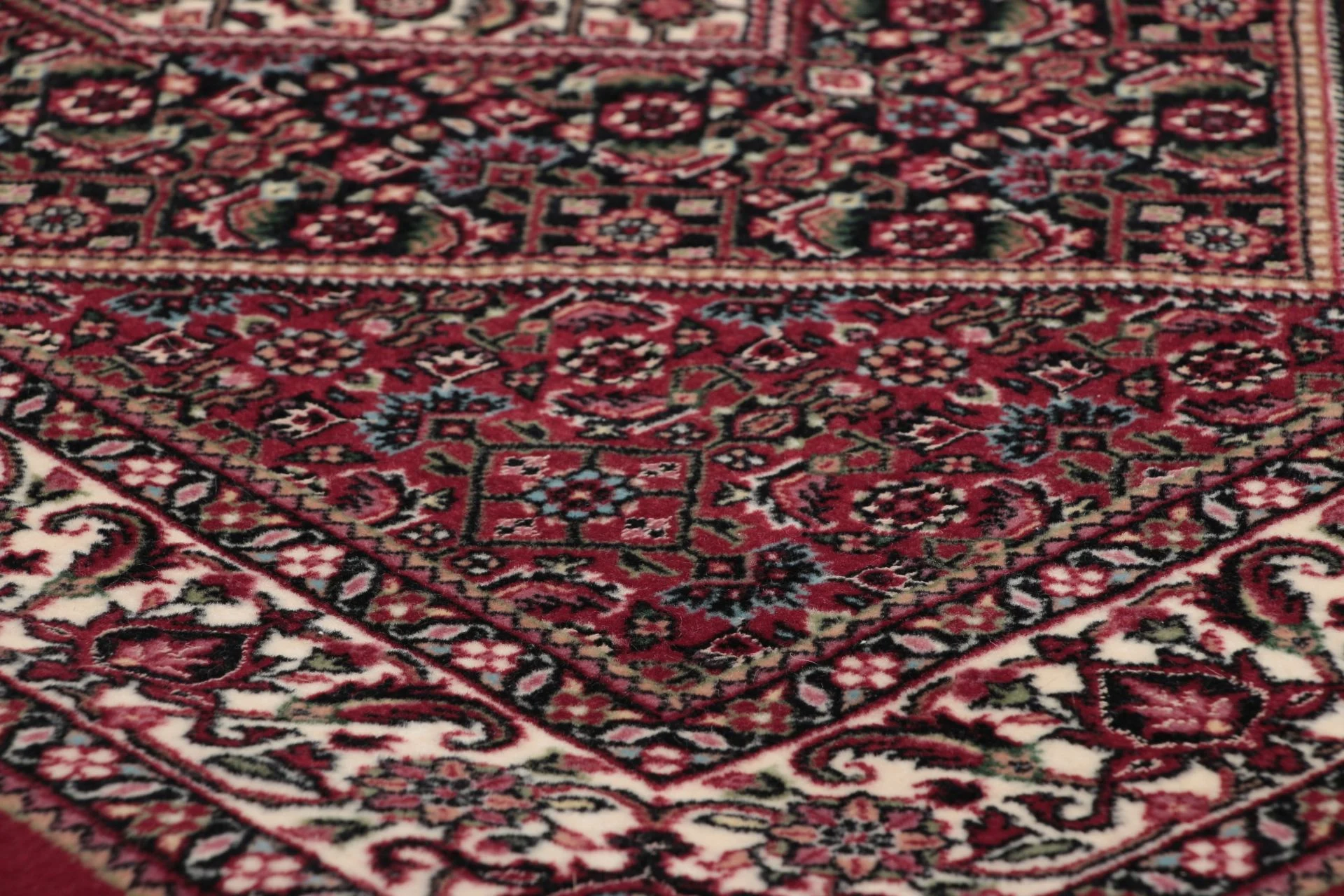 Bijar Persian Rug — hand-knotted, 88 × 300 cm, Wool & Silk