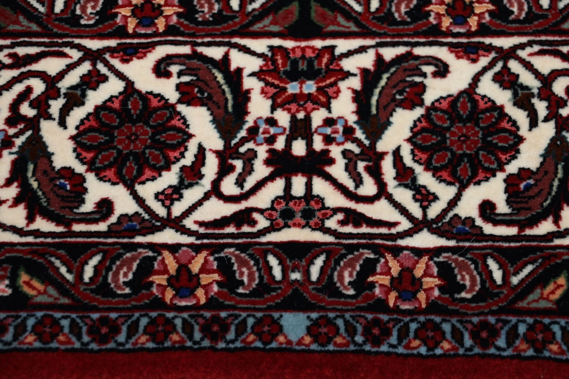 Hand-Knotted Wool Bijar Persian Rug, 200 × 210 cm