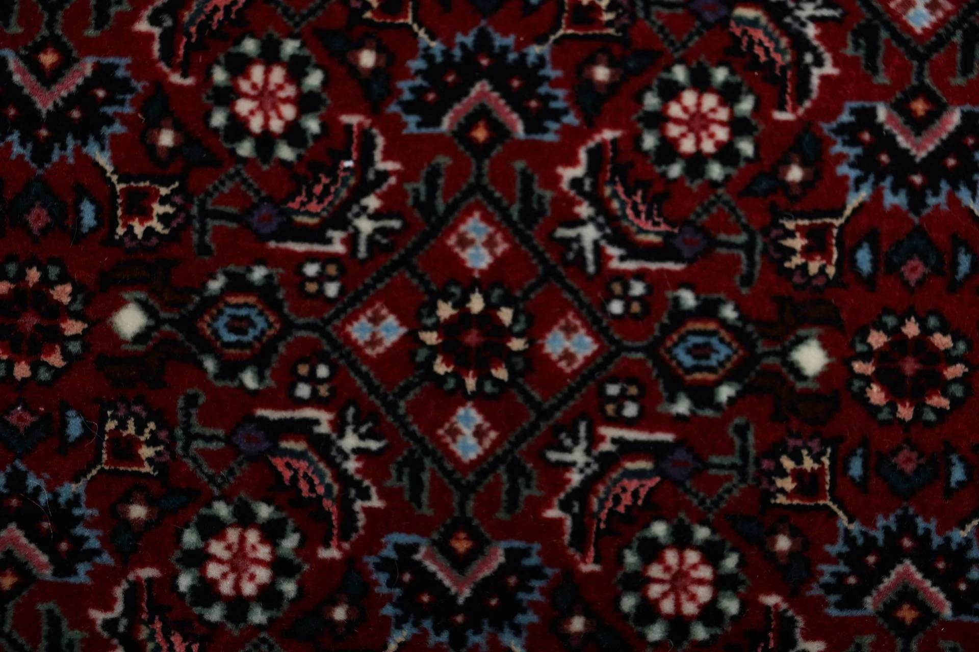 Hand-Knotted Wool Bijar Persian Rug, 200 × 210 cm