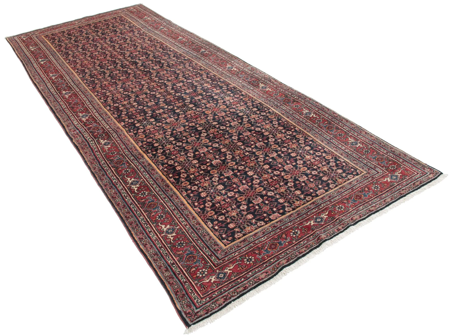 Bijar Persian Rug 150 × 393 cm, Wool, hand-knotted