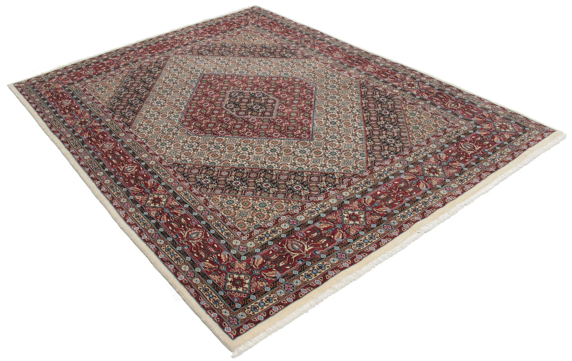 Moud Persian Rug — hand-knotted, 150 × 200 cm, Wool & Silk