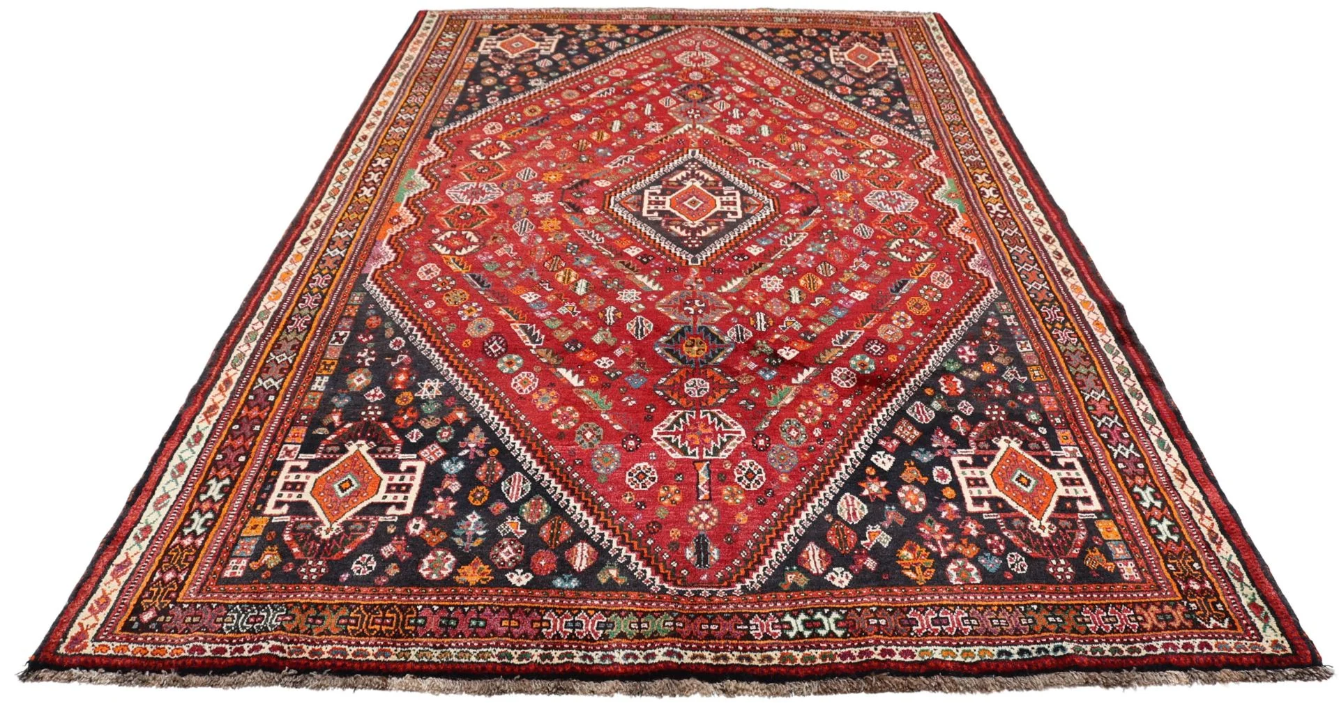 perserteppich-gashghai-175-x-270-cm-schurwolle-handgeknupft-3 Qashqai Persian Rug 175 × 270 cm, Wool, hand-knotted