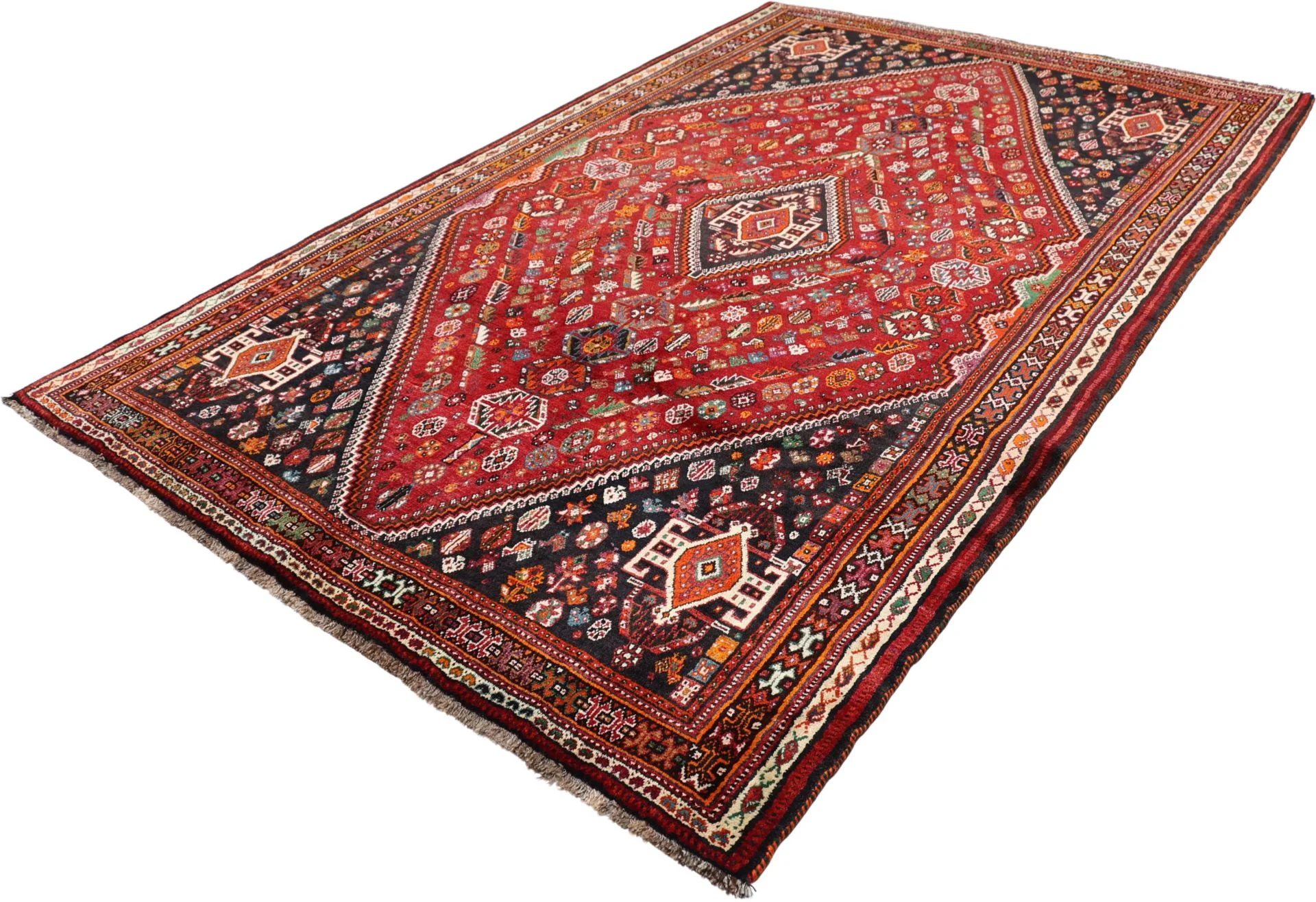 perserteppich-gashghai-175-x-270-cm-schurwolle-handgeknupft-5 Qashqai Persian Rug 175 × 270 cm, Wool, hand-knotted