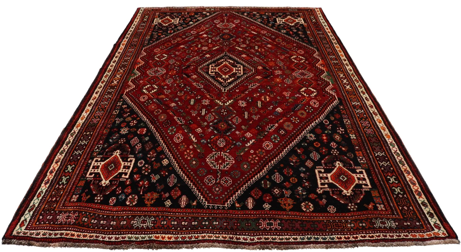 perserteppich-gashghai-175-x-270-cm-schurwolle-handgeknupft-14 Qashqai Persian Rug 175 × 270 cm, Wool, hand-knotted