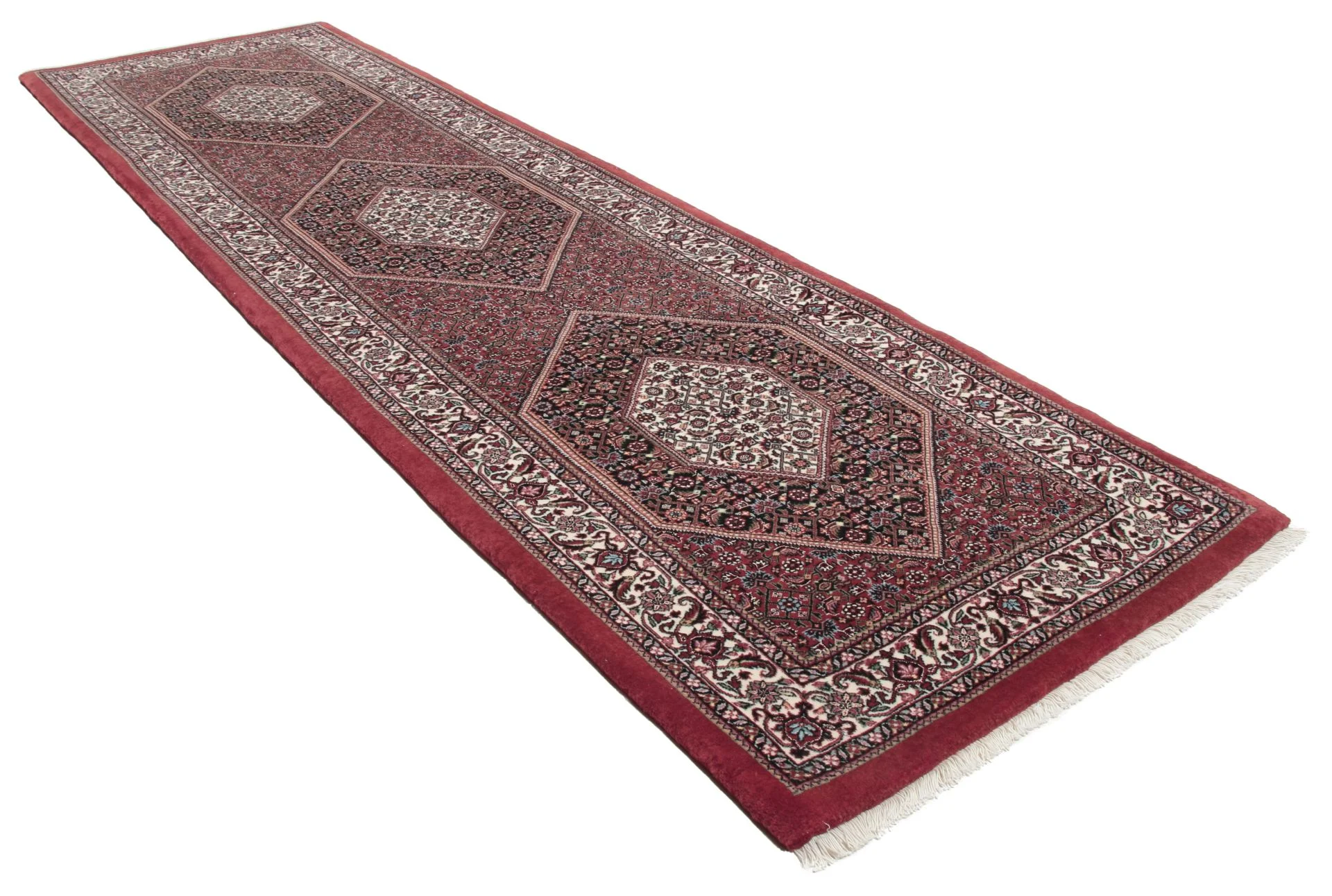 Bijar Persian Rug — hand-knotted, 83 × 291 cm, Wool & Silk