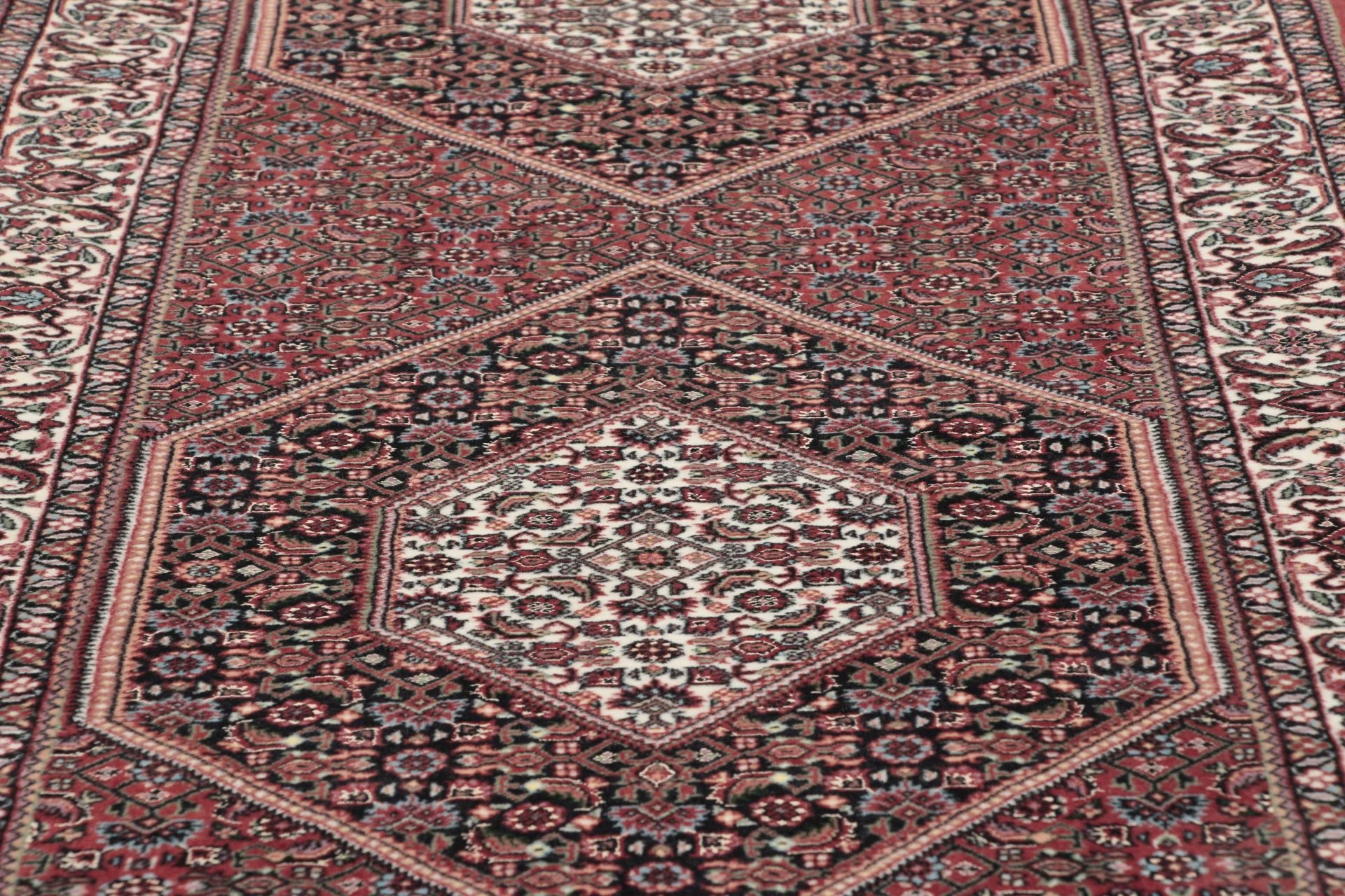 Bijar Persian Rug — hand-knotted, 83 × 291 cm, Wool & Silk