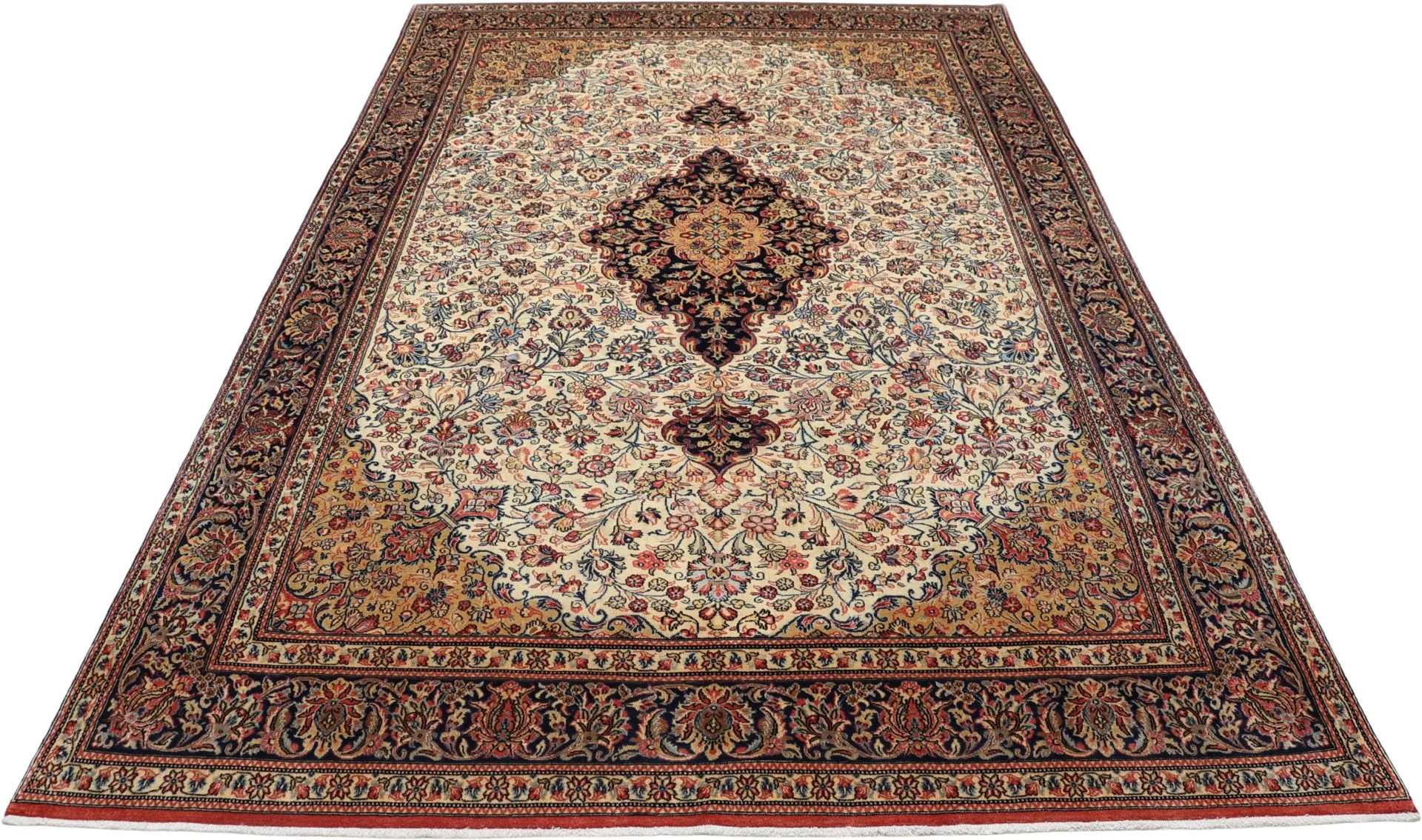 Qom Persian Rug 195 × 305 cm, Wool, hand-knotted