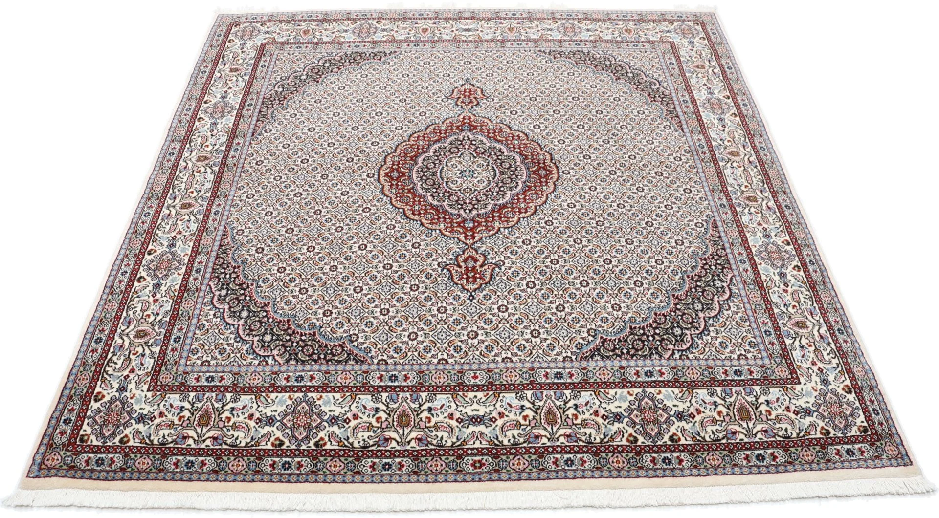 perserteppich-moud-197-x-205-cm-schurwolle-handgeknupft-floral-11 Moud Persian Rug — hand-knotted, 197 × 205 cm, Wool