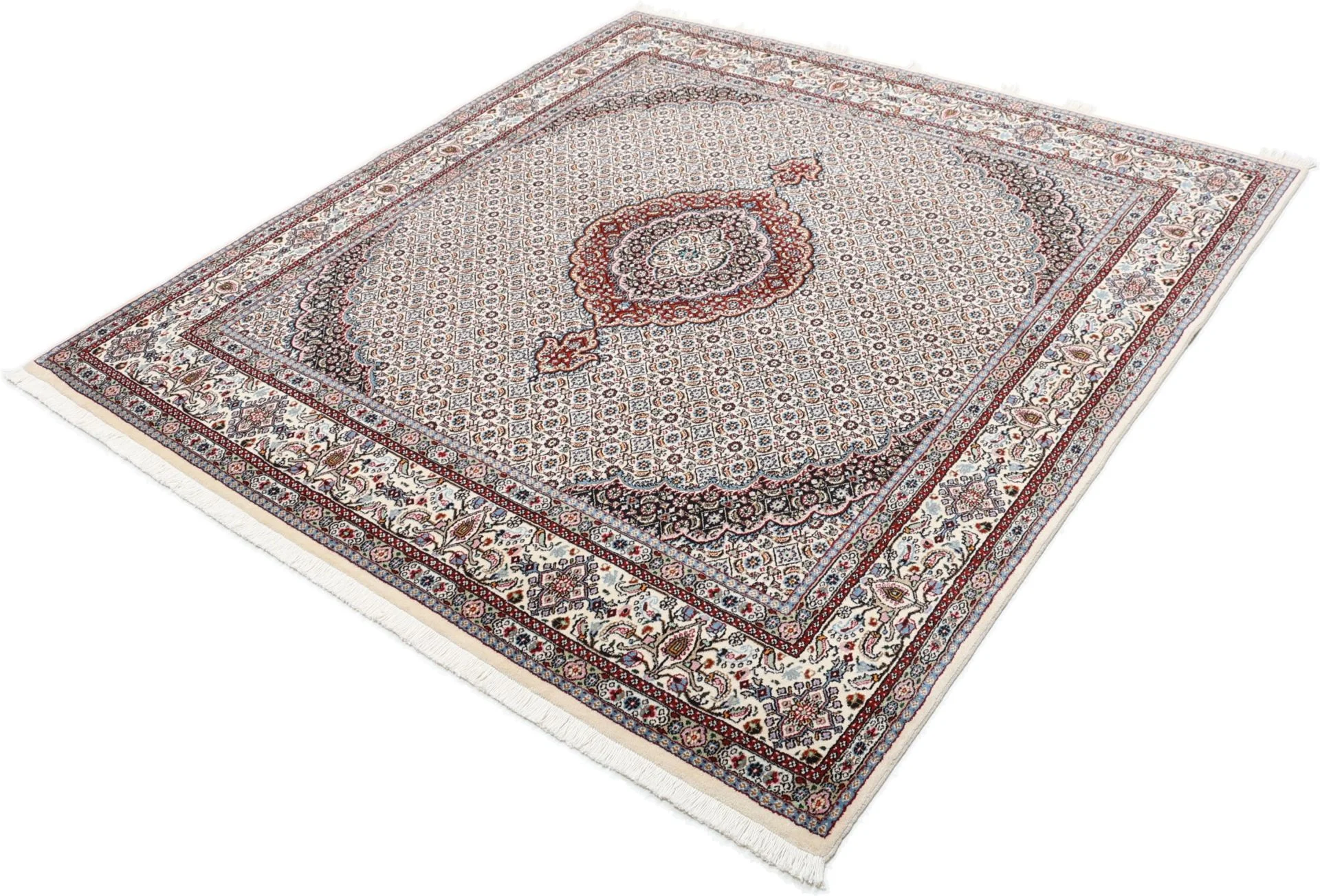 perserteppich-moud-197-x-205-cm-schurwolle-handgeknupft-floral-12 Moud Persian Rug — hand-knotted, 197 × 205 cm, Wool