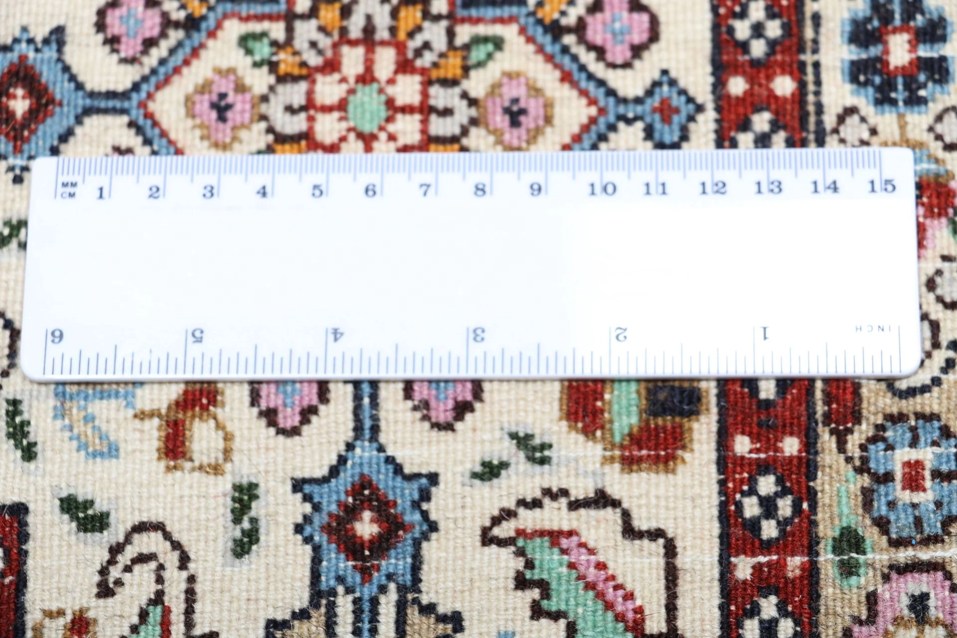 perserteppich-moud-197-x-205-cm-schurwolle-handgeknupft-floral-20 Moud Persian Rug — hand-knotted, 197 × 205 cm, Wool