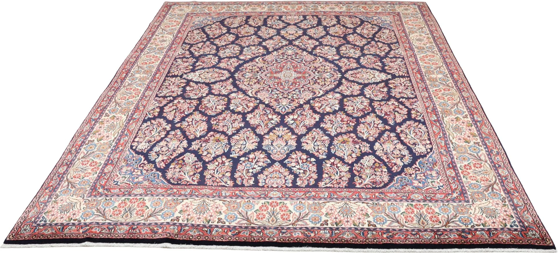 Sarouk Persian Rug — hand-knotted, 240 × 313 cm, Wool