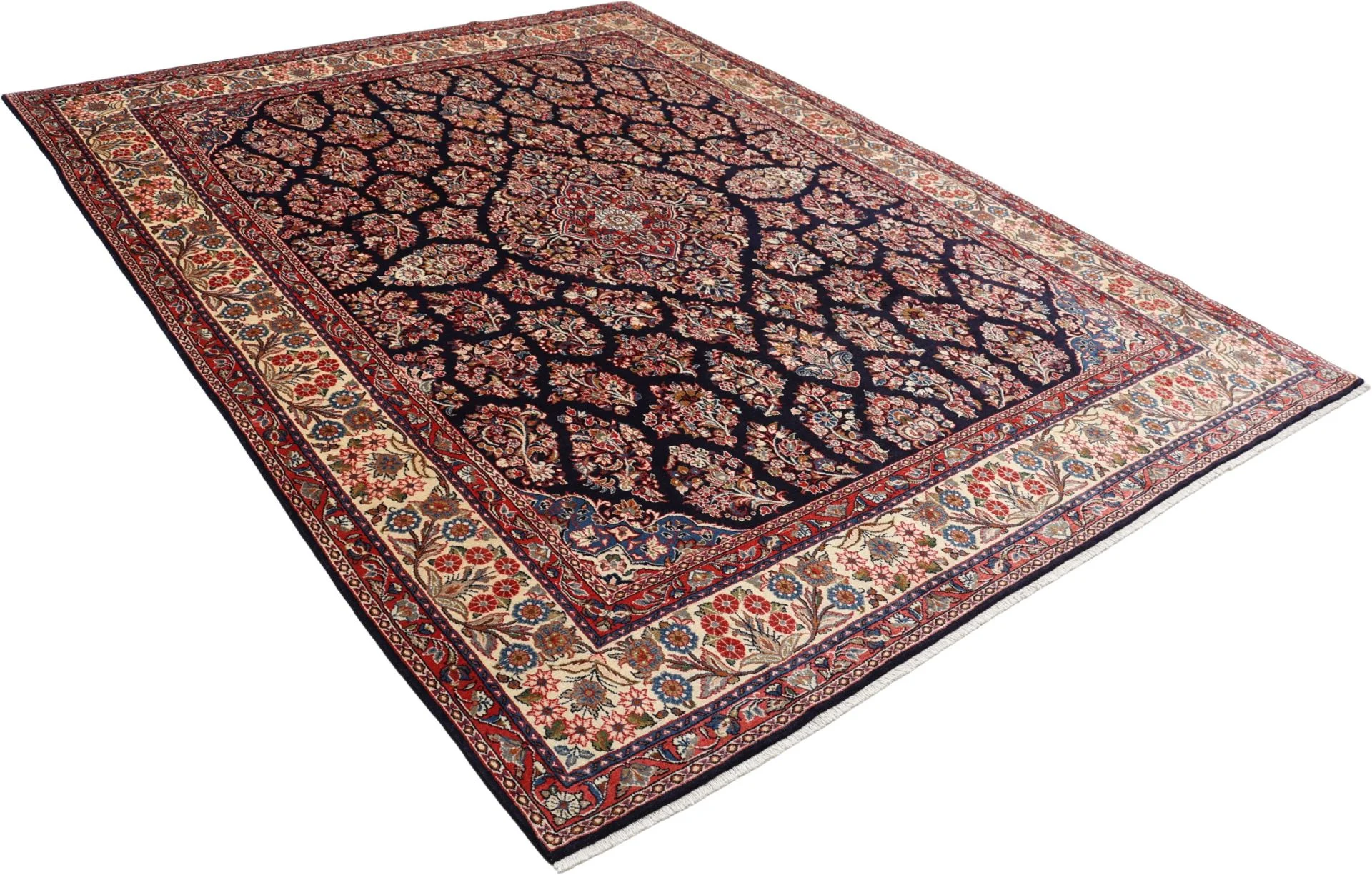 Sarouk Persian Rug — hand-knotted, 240 × 313 cm, Wool