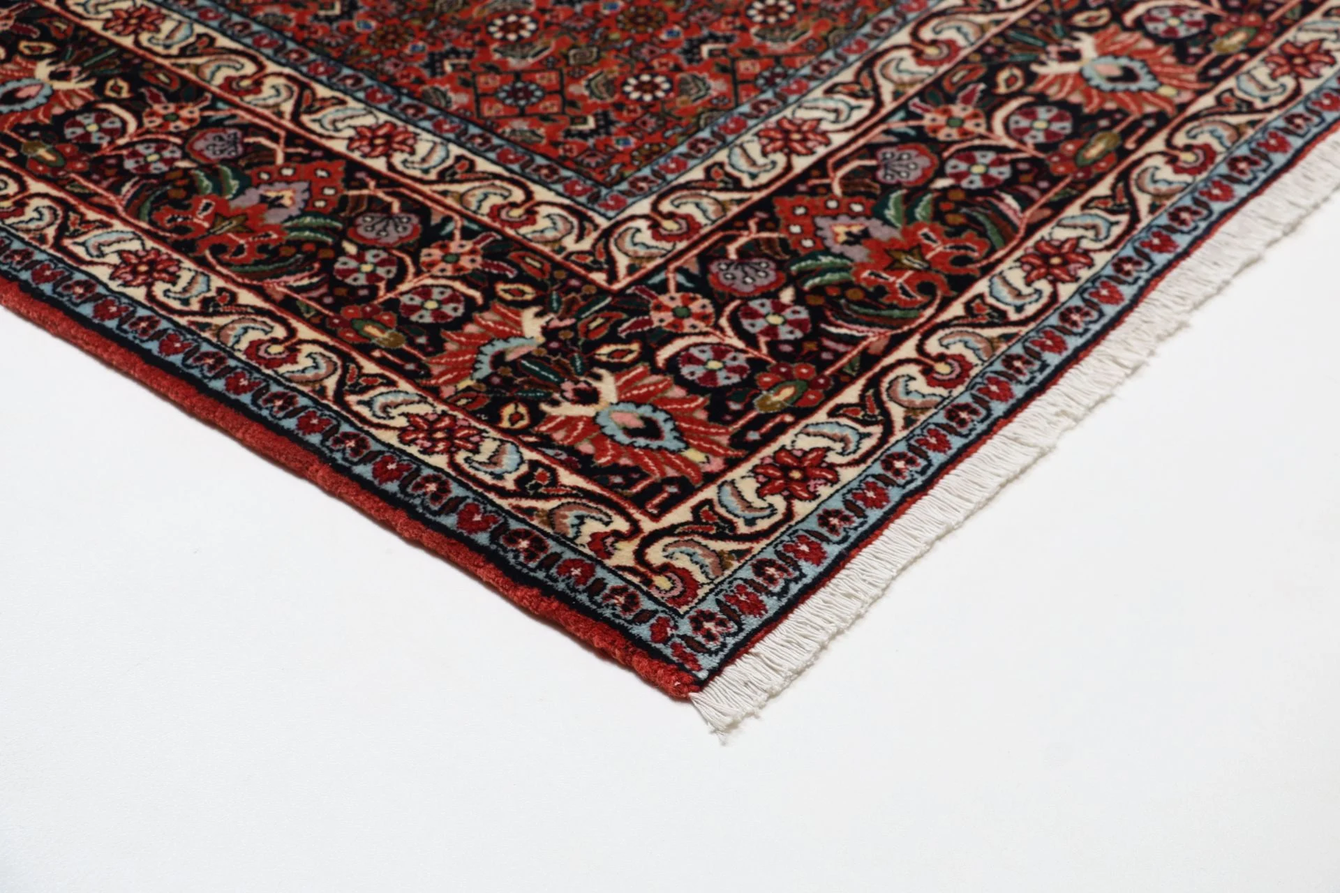 Hand-Knotted Wool Bijar Persian Rug, 206 × 298 cm
