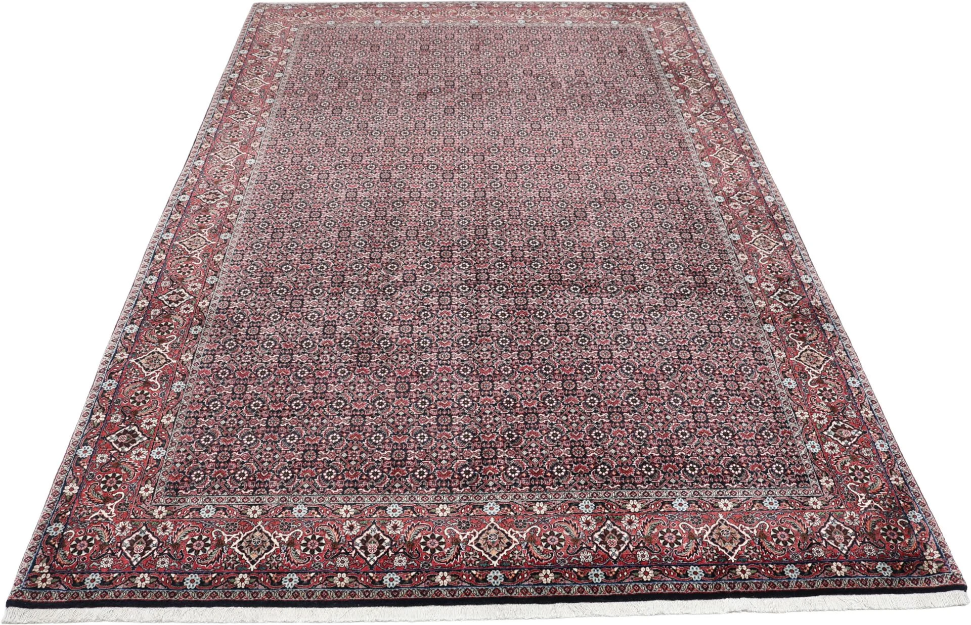 Hand-Knotted Wool Bijar Persian Rug, 201 × 301 cm
