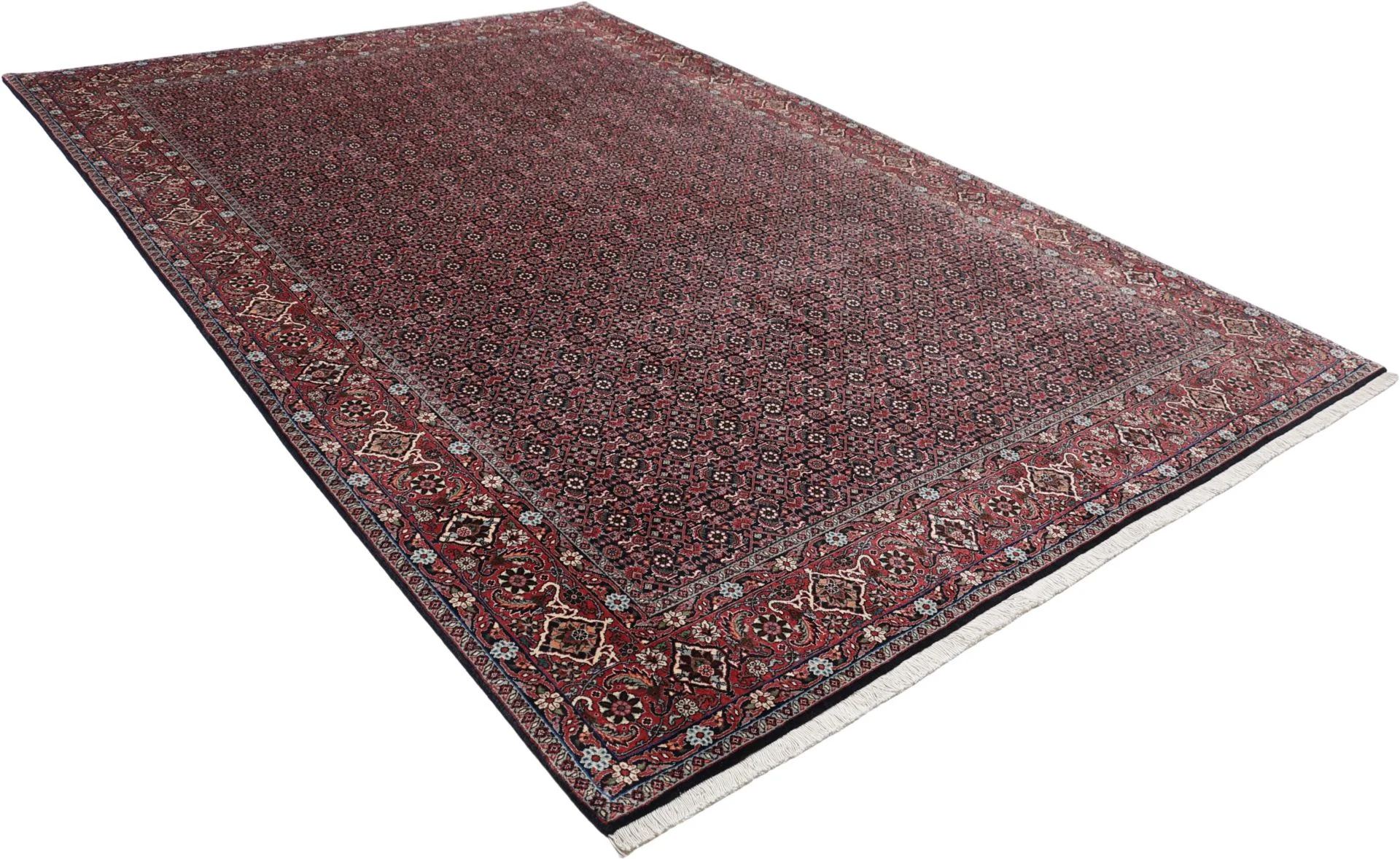 Hand-Knotted Wool Bijar Persian Rug, 201 × 301 cm