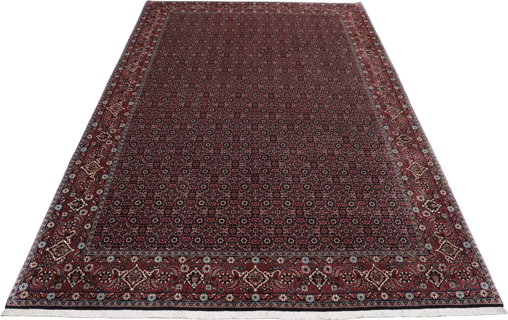 Hand-Knotted Wool Bijar Persian Rug, 201 × 301 cm