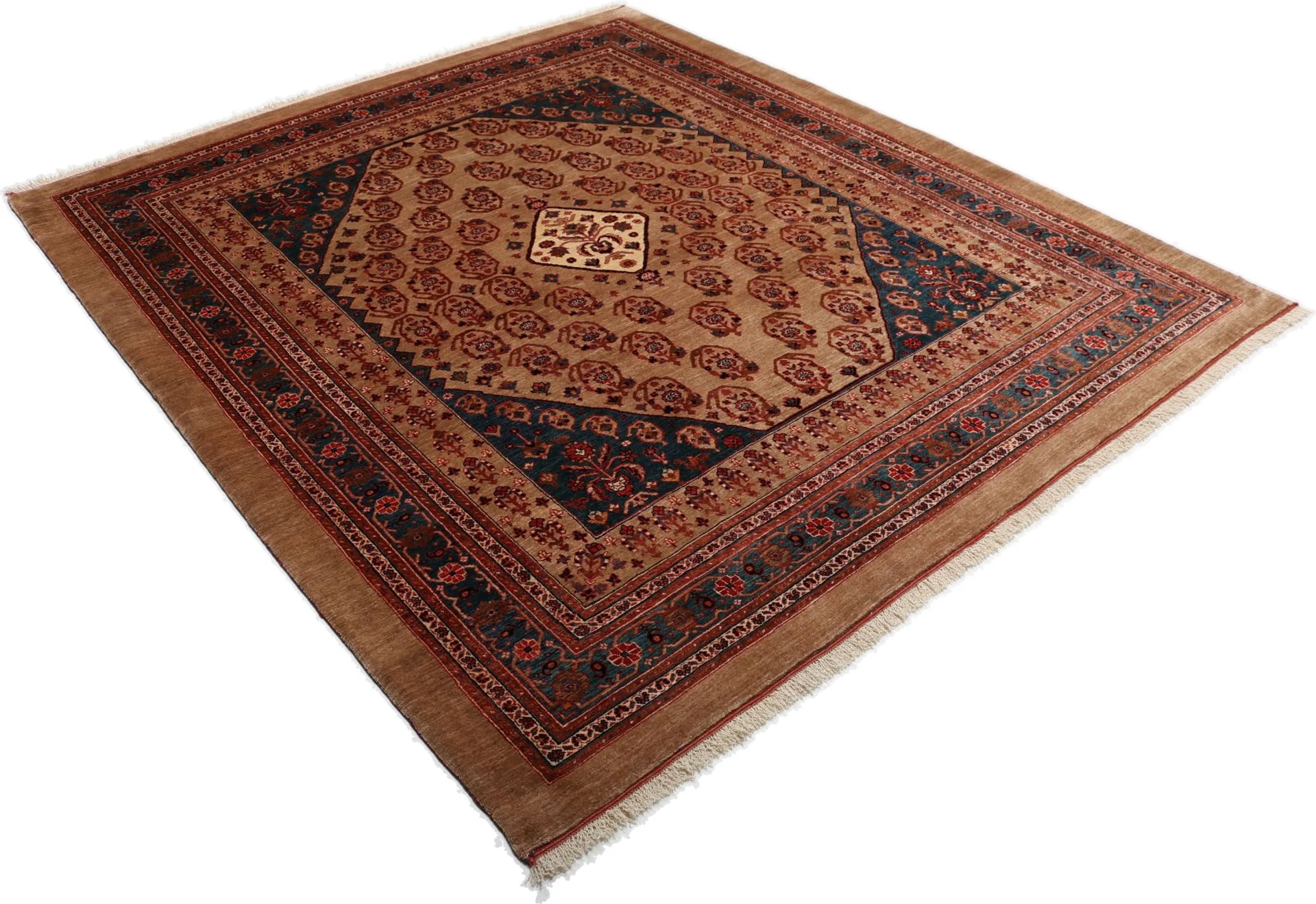 perserteppich-gashghai-209-x-241-cm-schurwolle-handgeknupft-9 Qashqai Persian Rug 209 × 241 cm, Wool, hand-knotted
