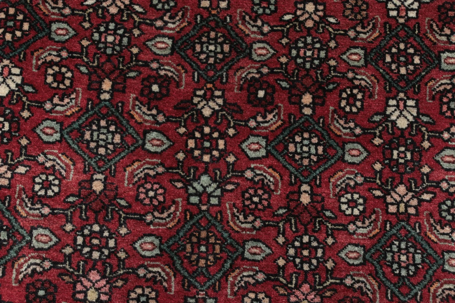 Hand-Knotted Wool Bijar Persian Rug, 155 × 395 cm