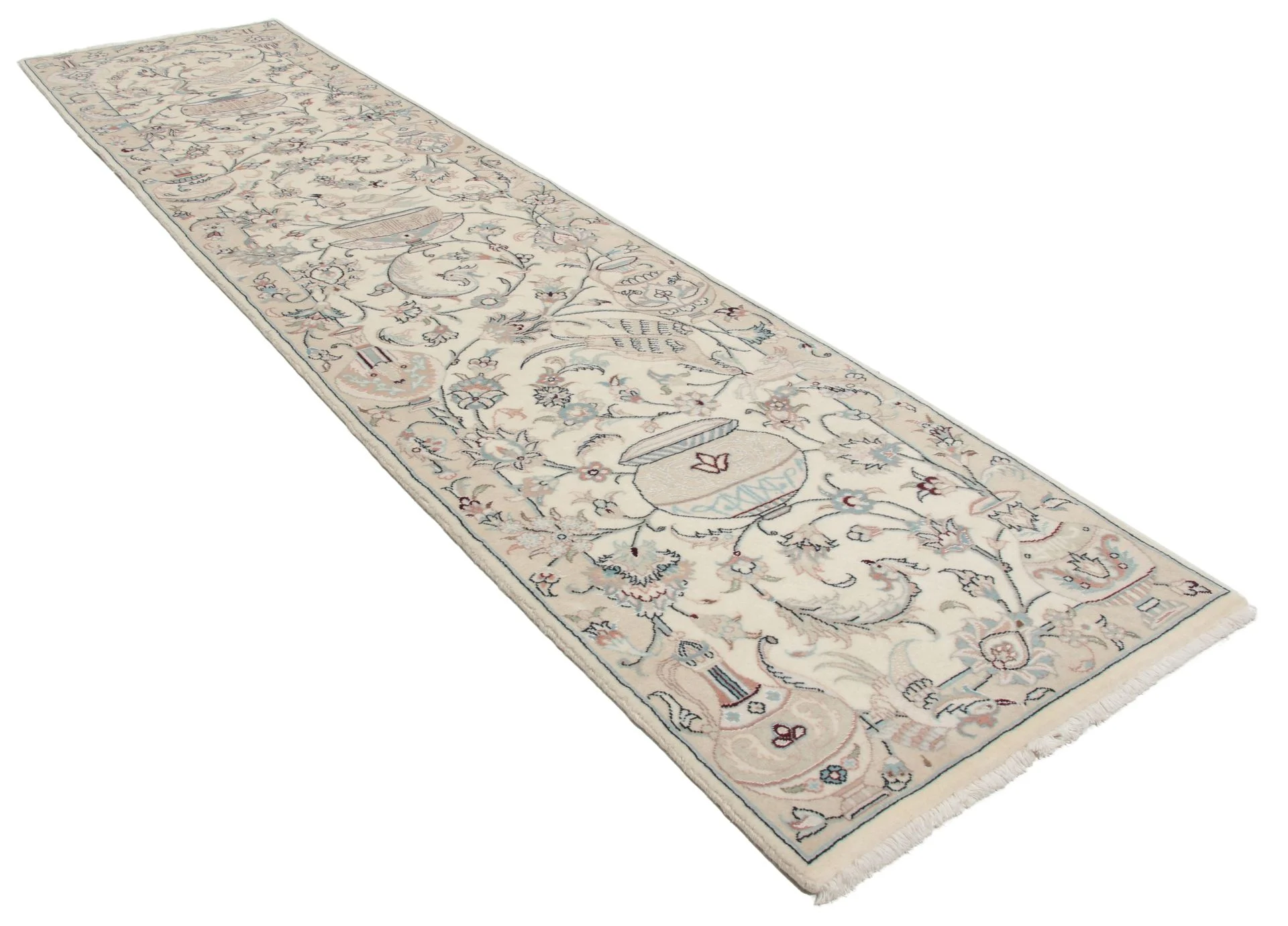 Hand-Knotted Wool Kashmar Persian Rug, 70 × 300 cm