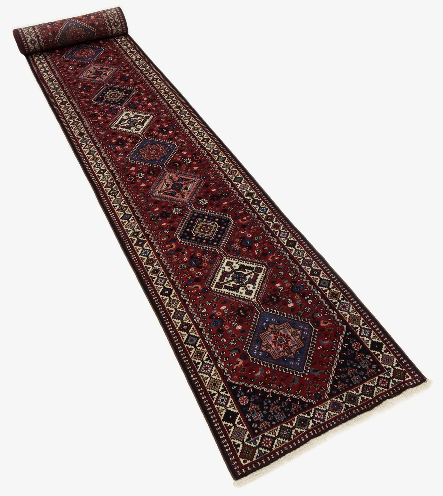 Hand-Knotted Wool Persian Rug, 83 × 795 cm