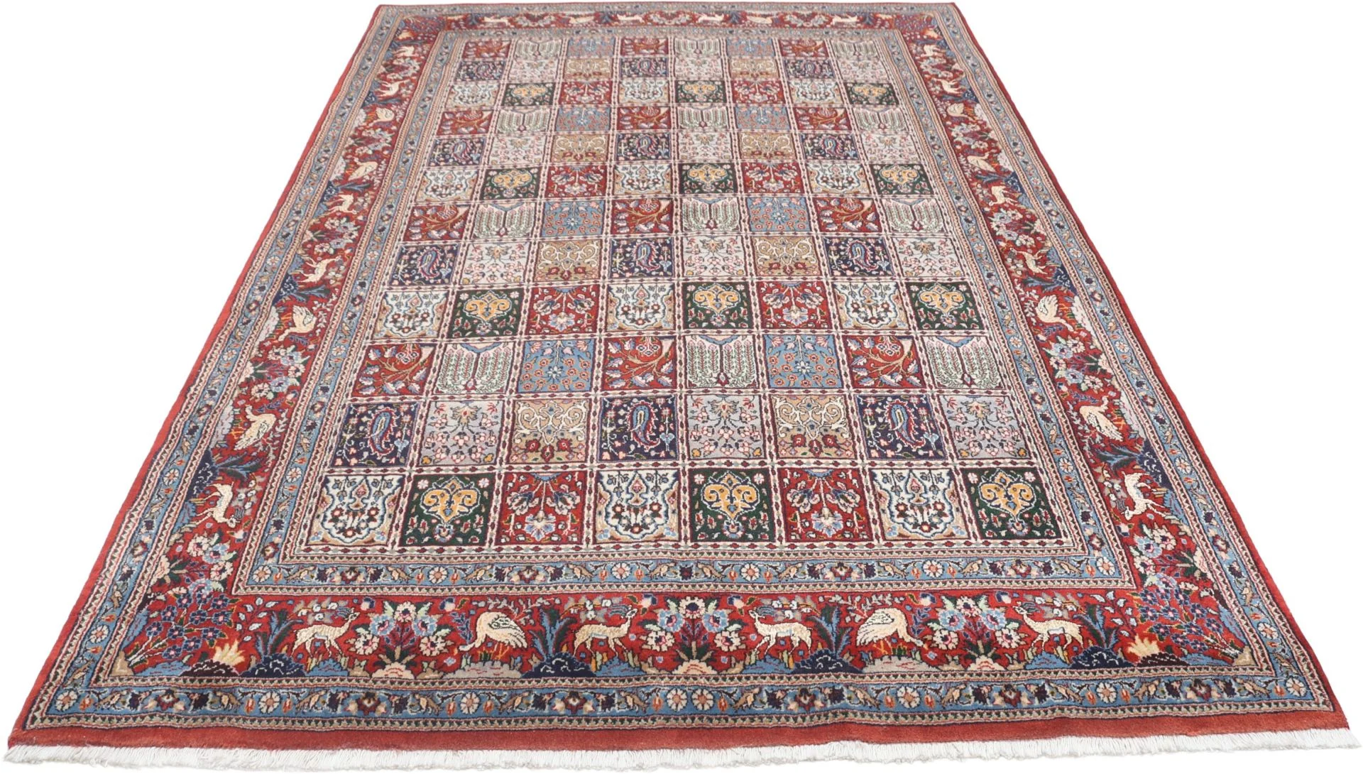 Hand-Knotted Wool Moud Persian Rug, 165 × 250 cm