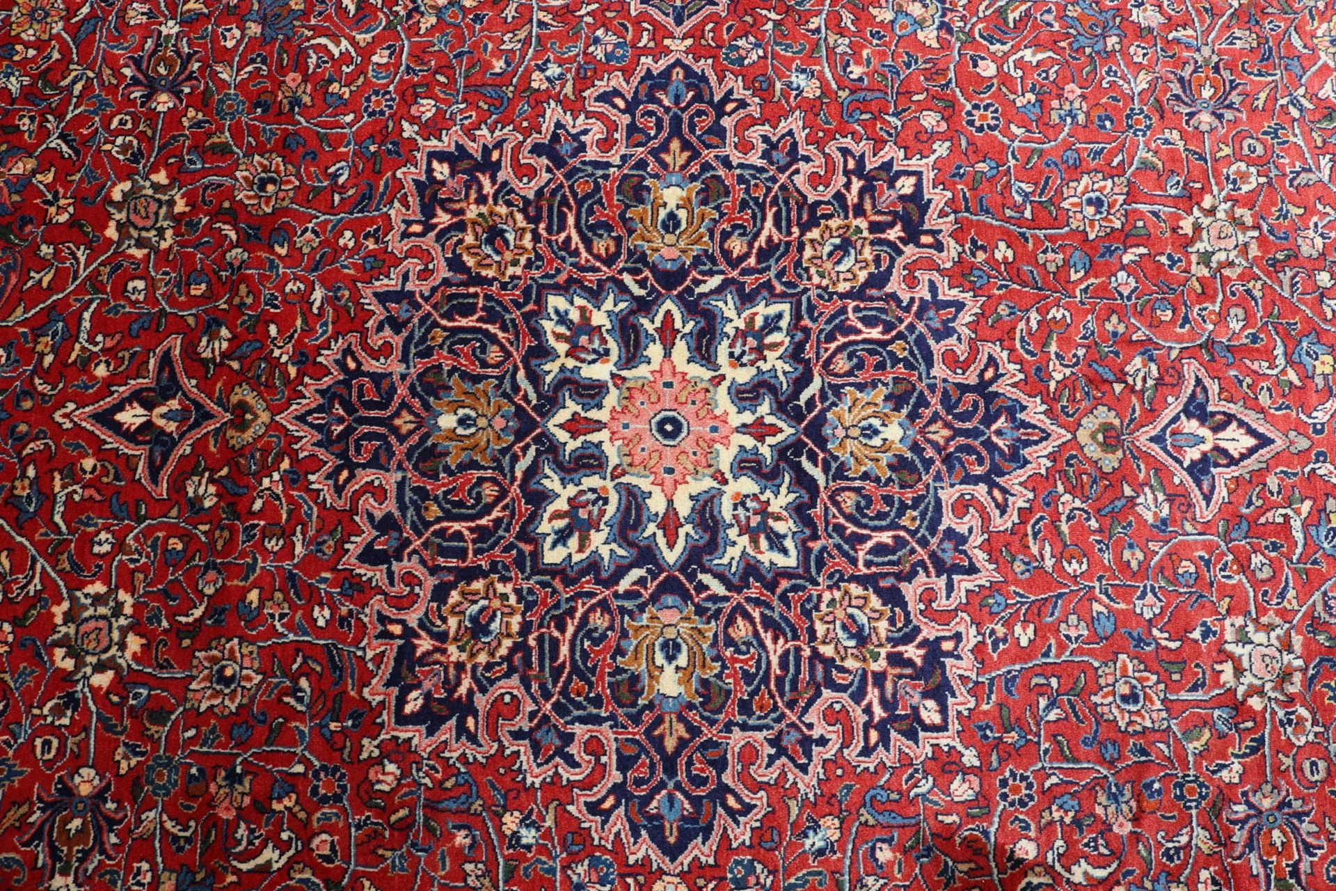 Sarouk Persian Rug — hand-knotted, 255 × 353 cm, Wool