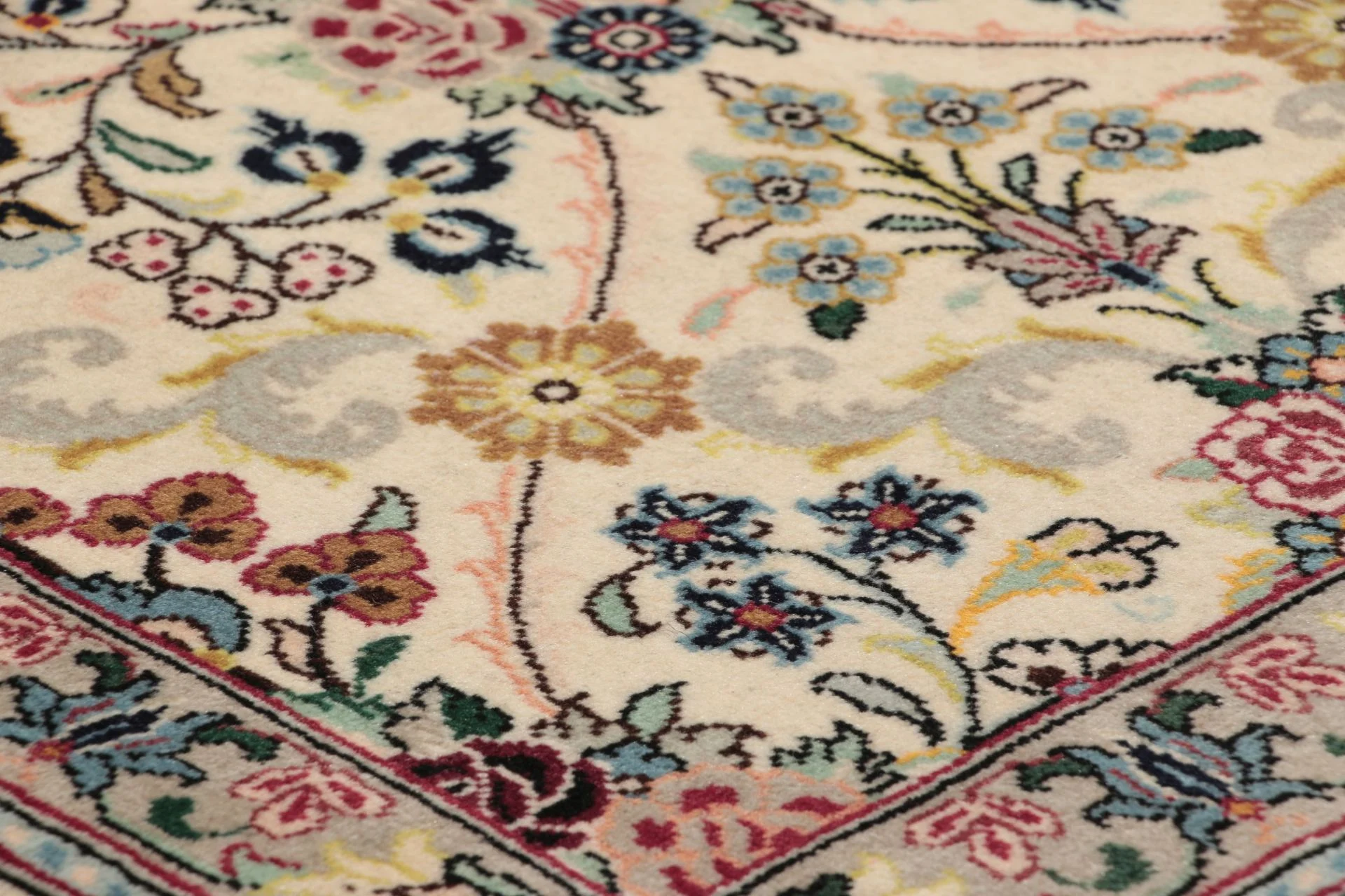 Hand-Knotted Wool Kashan Persian Rug, 75 × 292 cm