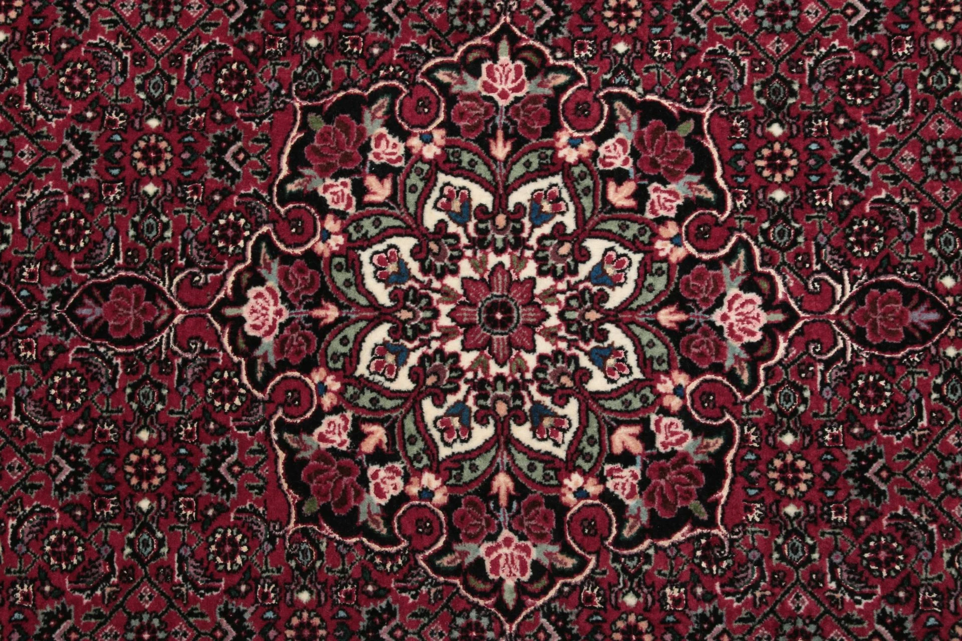 Bijar Persian Rug — hand-knotted, 85 × 379 cm, Wool & Silk