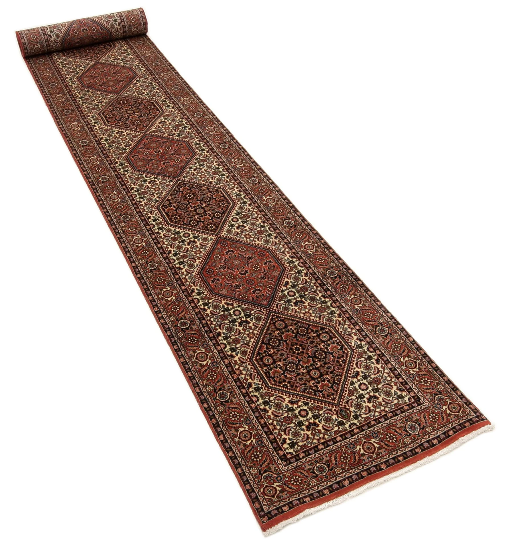 Bijar Persian Rug — hand-knotted, 85 × 520 cm, Wool